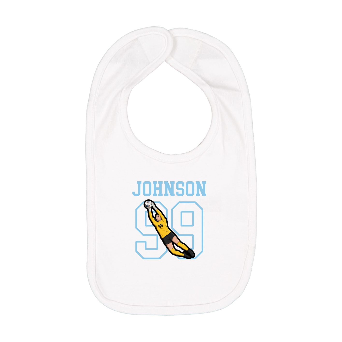 Infant Bib — Shirsey in White