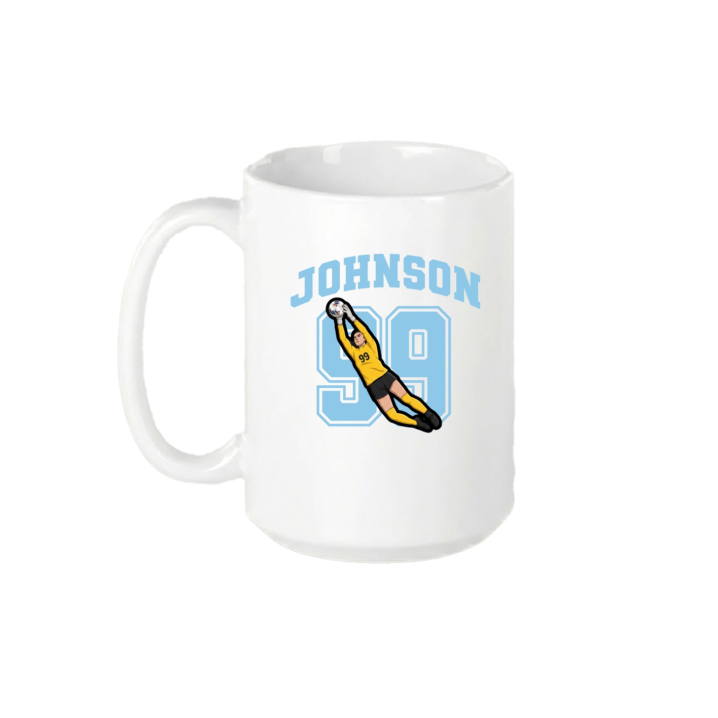 15oz Coffee Mug — Number in White