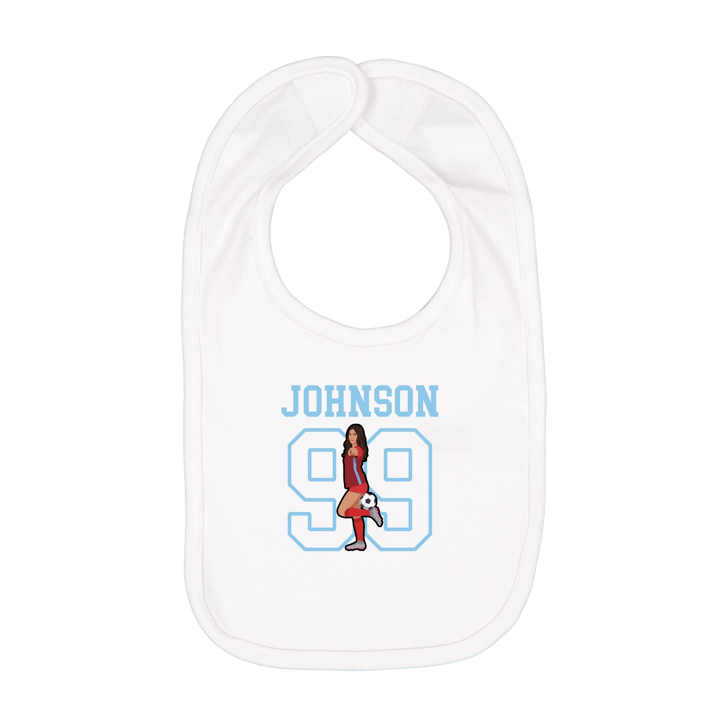 Infant Bib — Shirsey in White