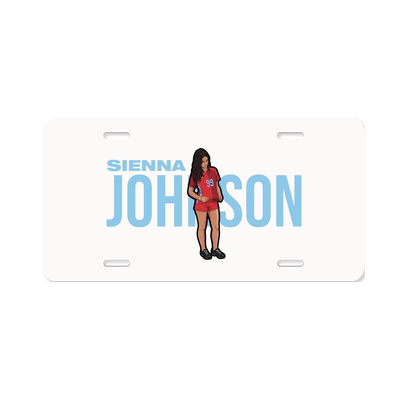 License Plate — Player Name in Classic