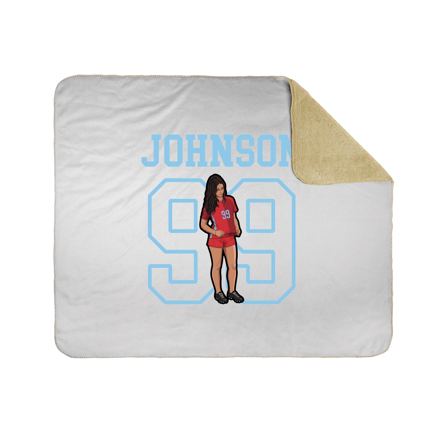 Throw Blanket — Shirsey in White