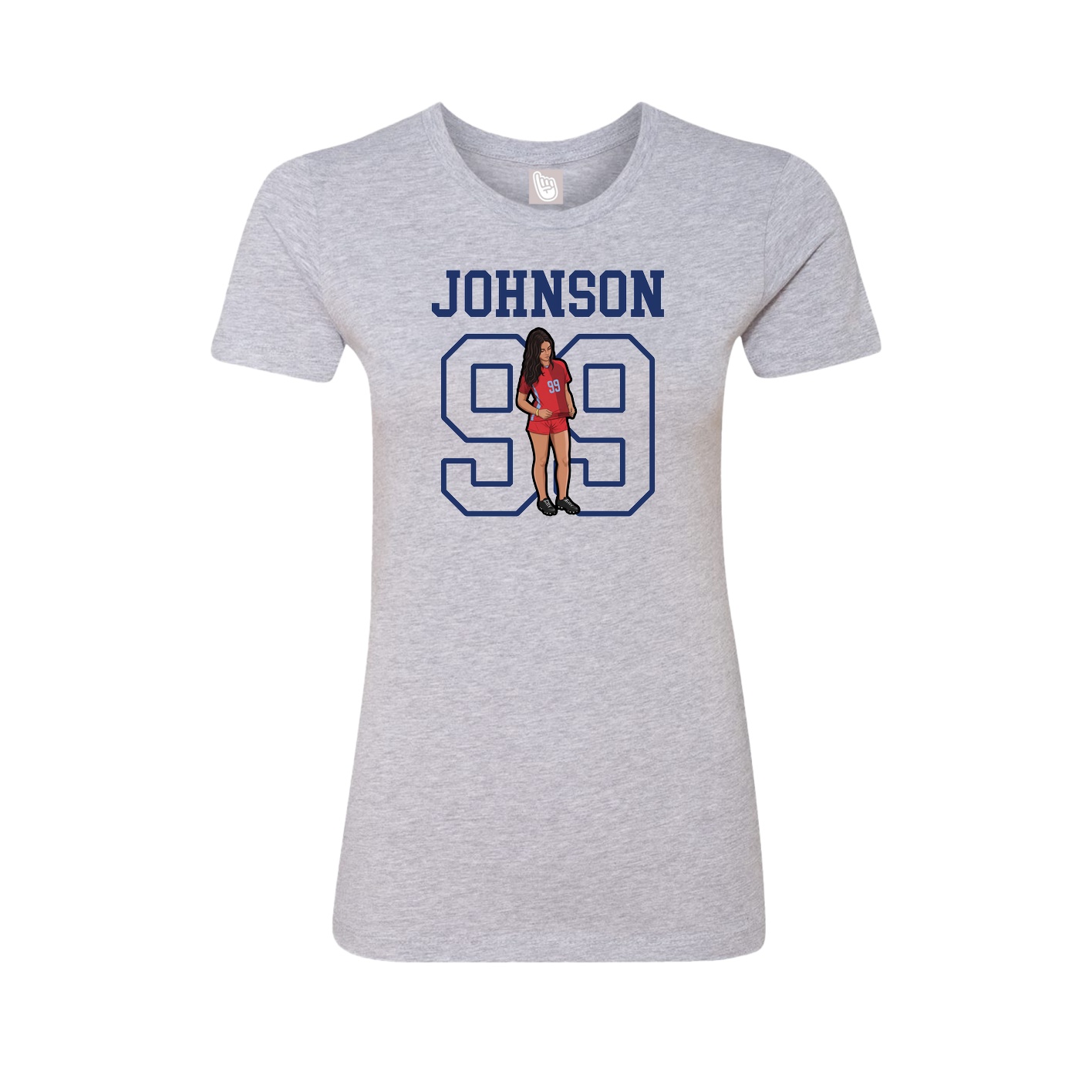 Fitted Women's Tee — Shirsey in Grey
