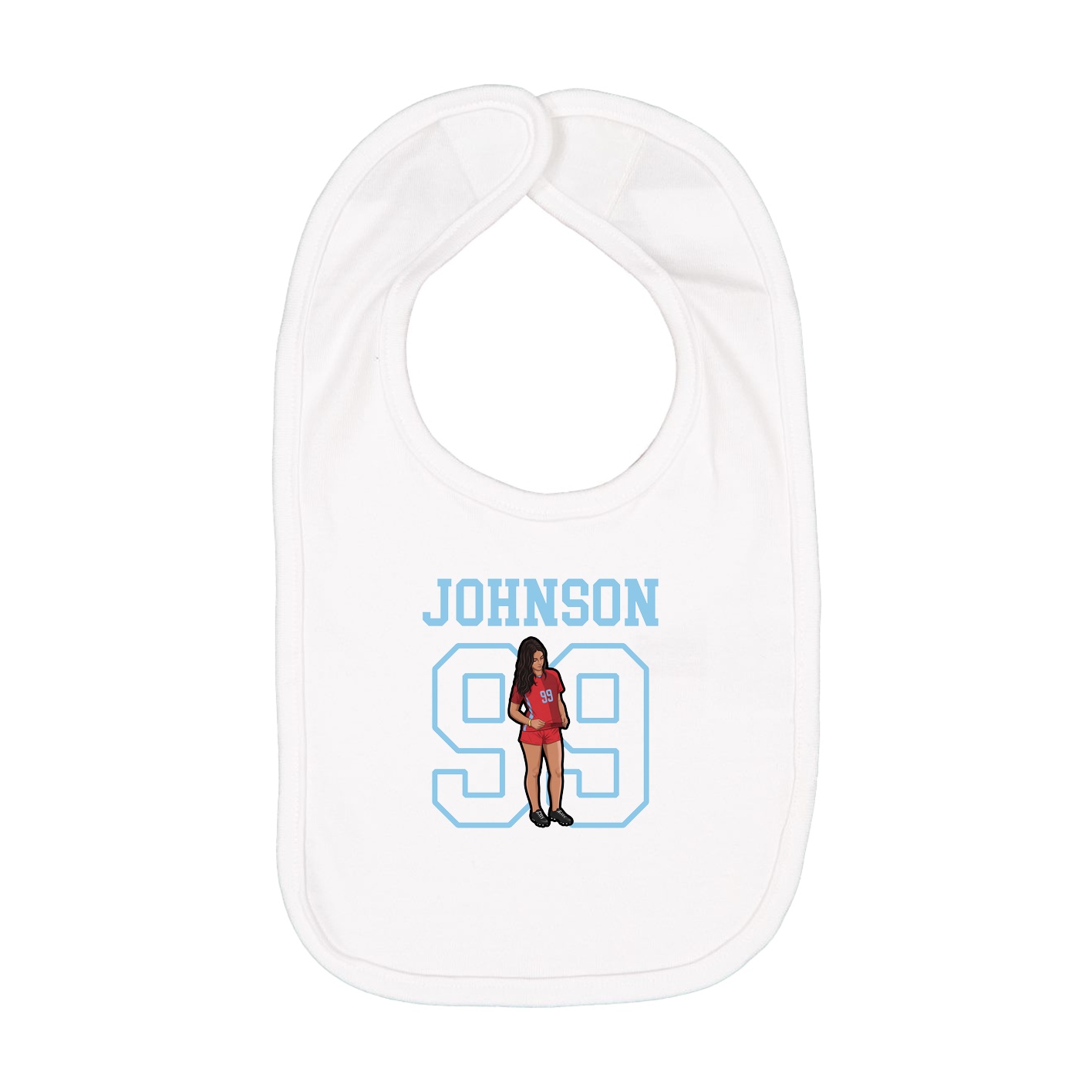 Infant Bib — Shirsey in White