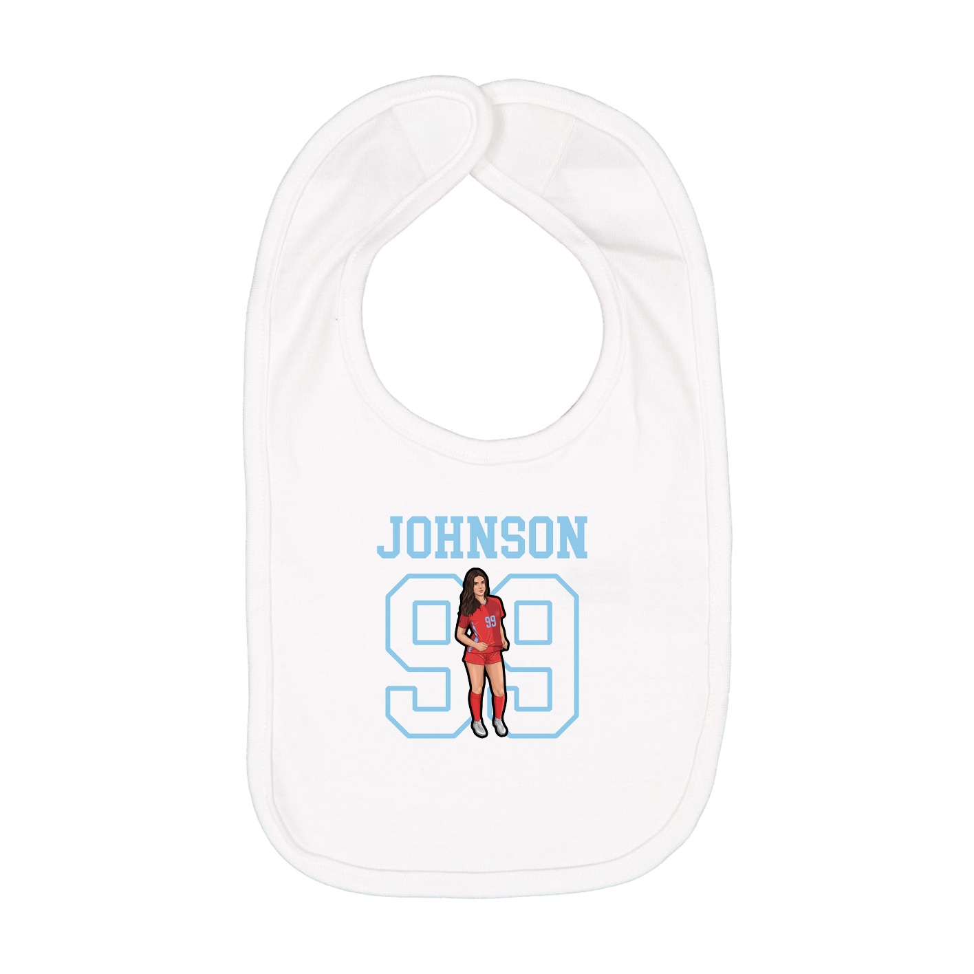 Infant Bib — Shirsey in White