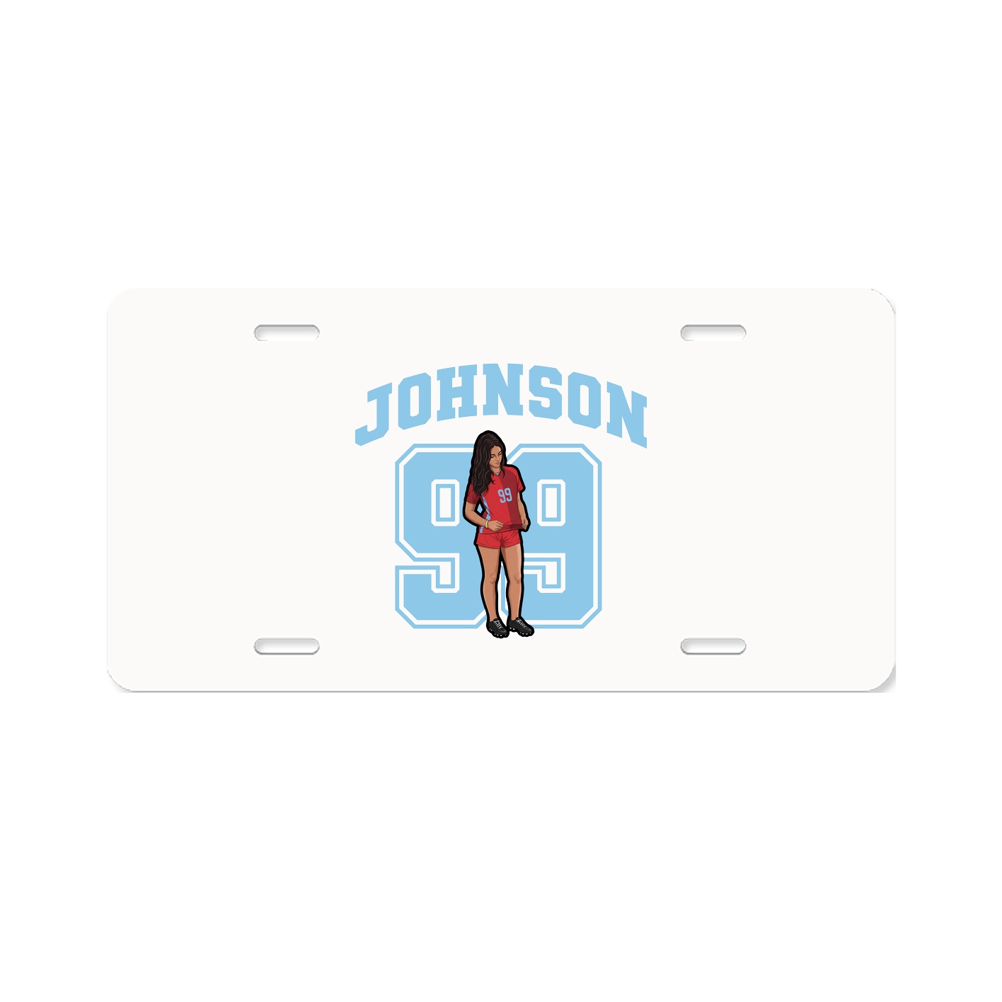 License Plate — Number in Classic