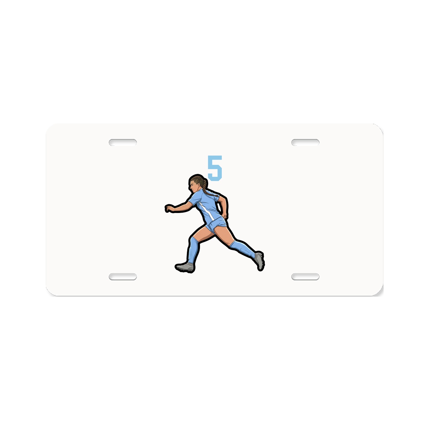 License Plate — Number Top in Classic