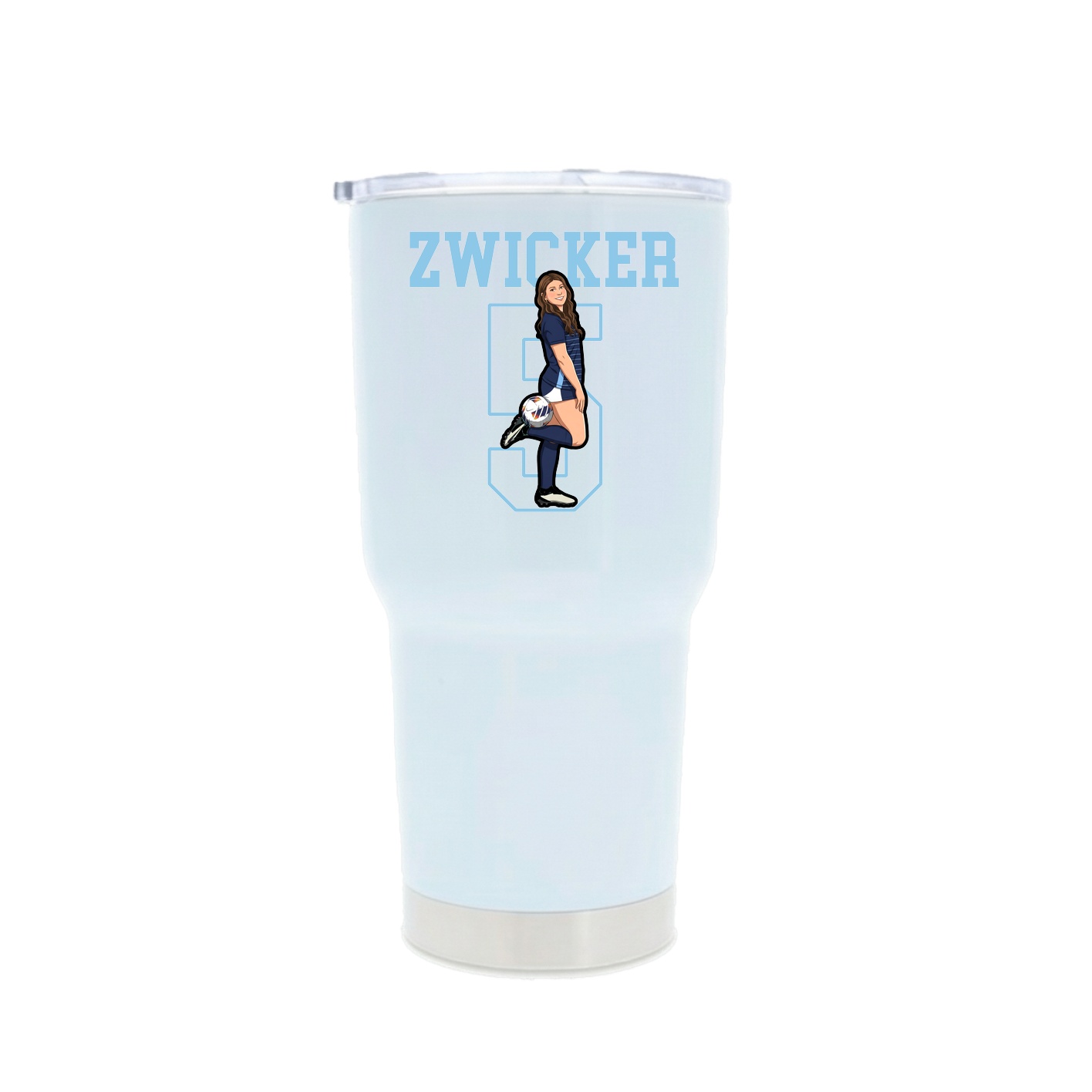 30oz Stainless Steel Tumbler — Shirsey in White