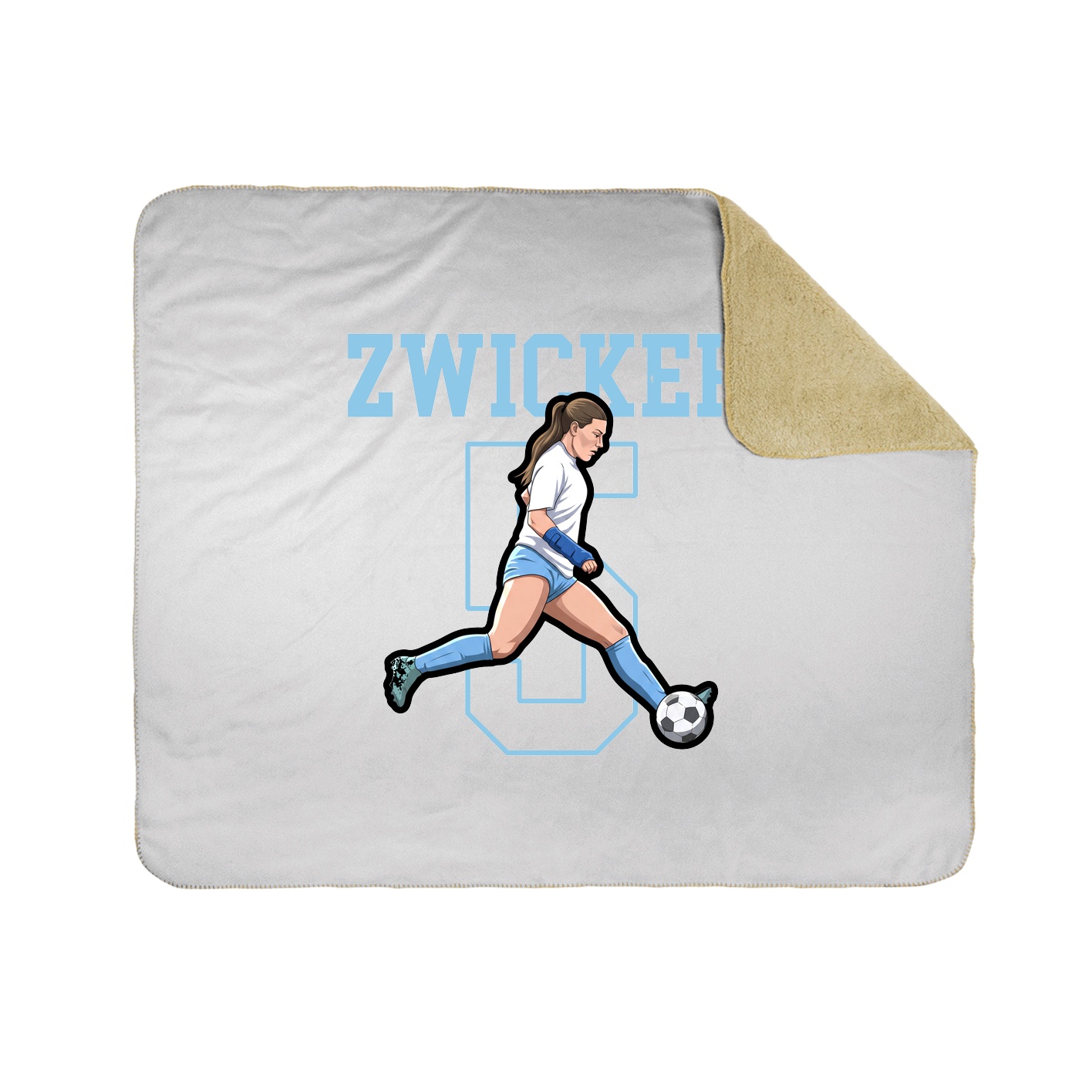 Throw Blanket — Shirsey in White