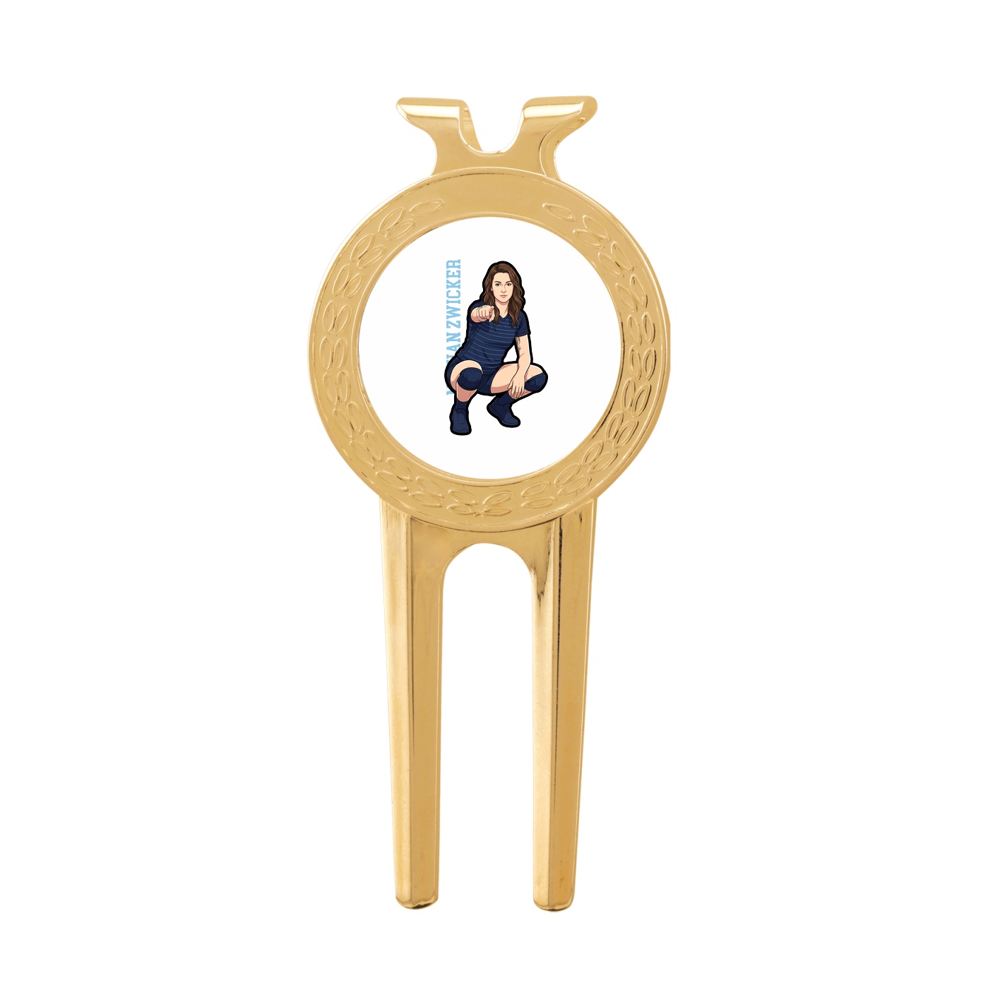 Divot Tool with Ball Marker — Name Vertical in Classic