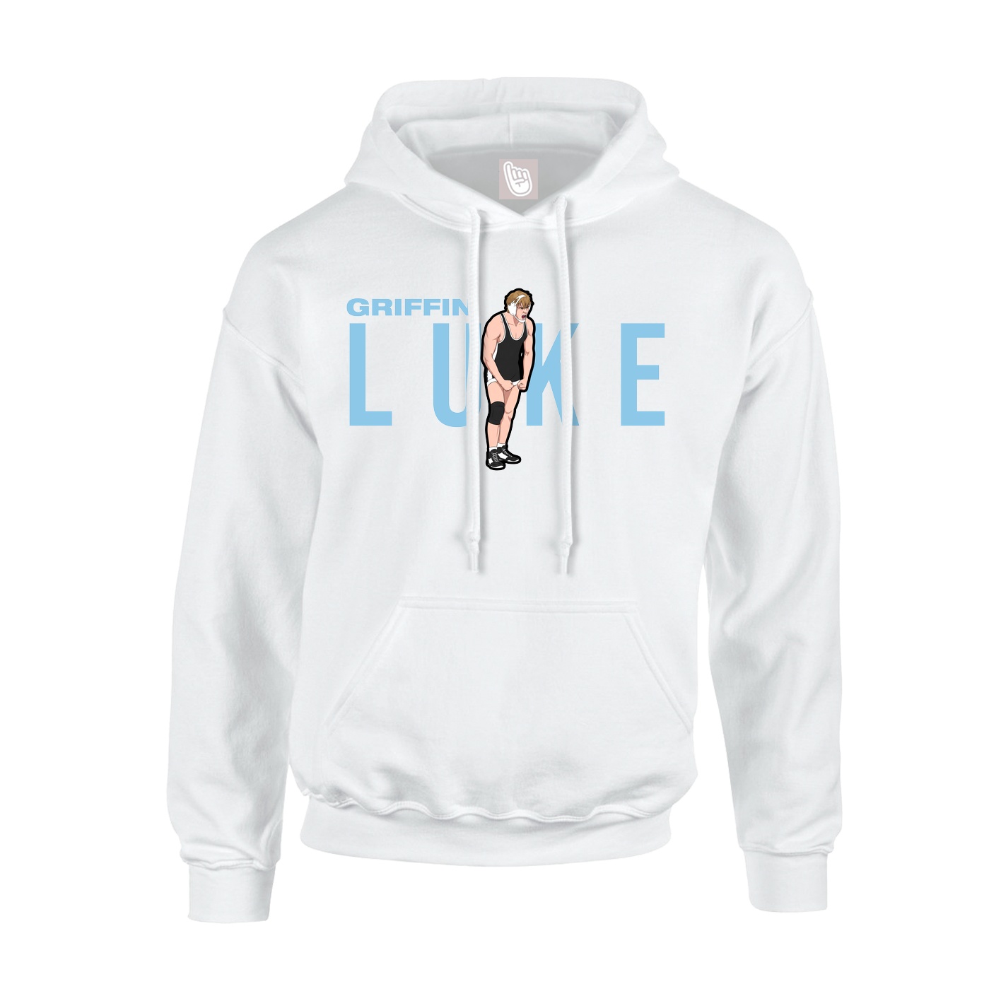 Youth Hoodie — Player Name in White