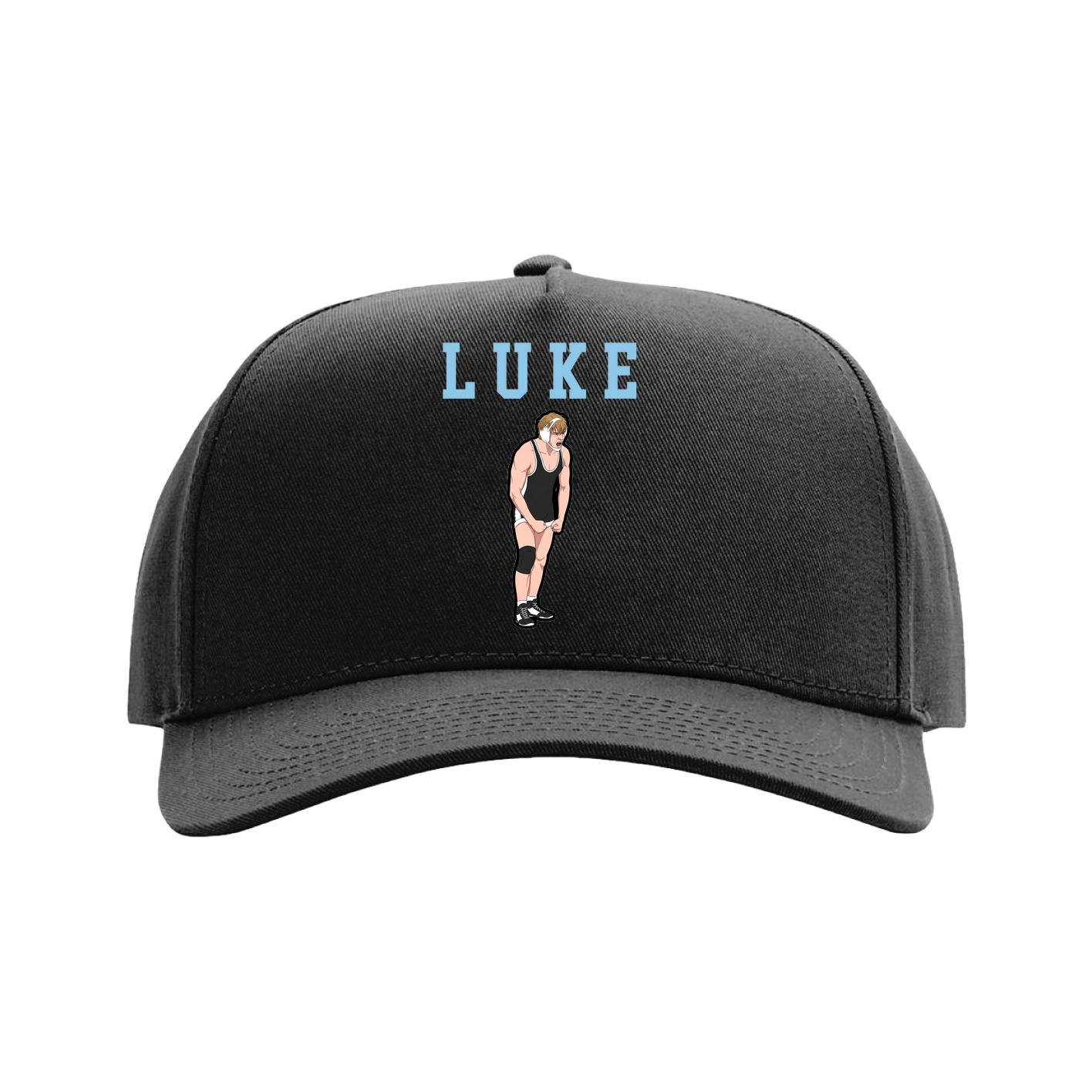 Full Fabric Five-Panel Champ Cap — Shirsey in Black