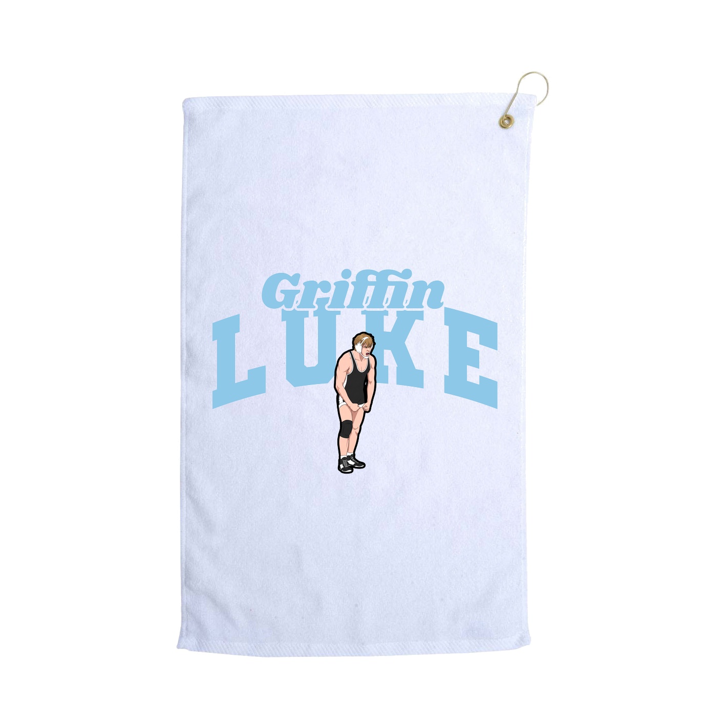 Golf Towel — Signature Arch in White