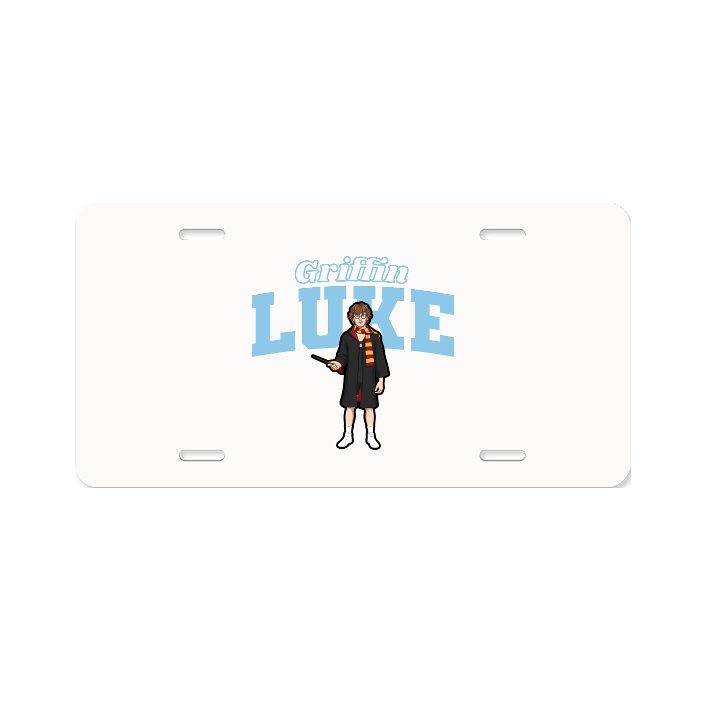 License Plate — Name Arch in Classic