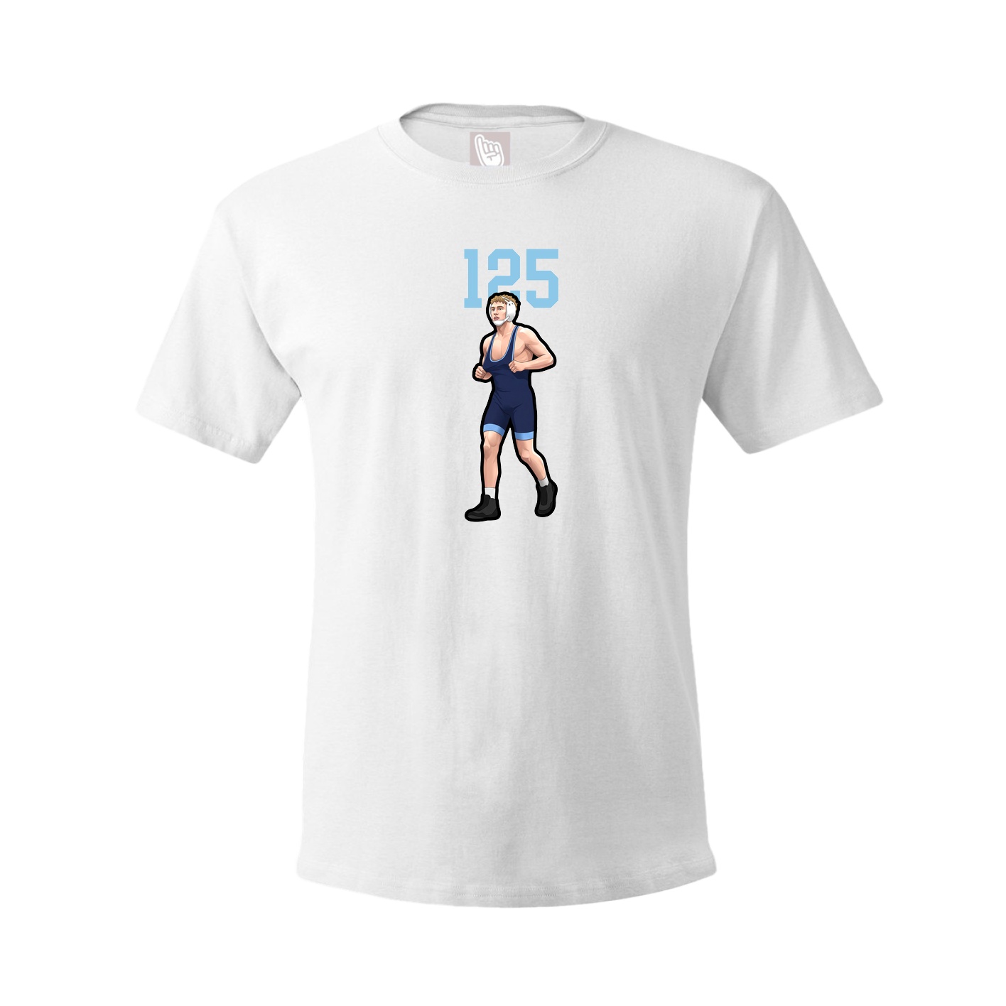Youth Tee — Number Top in White