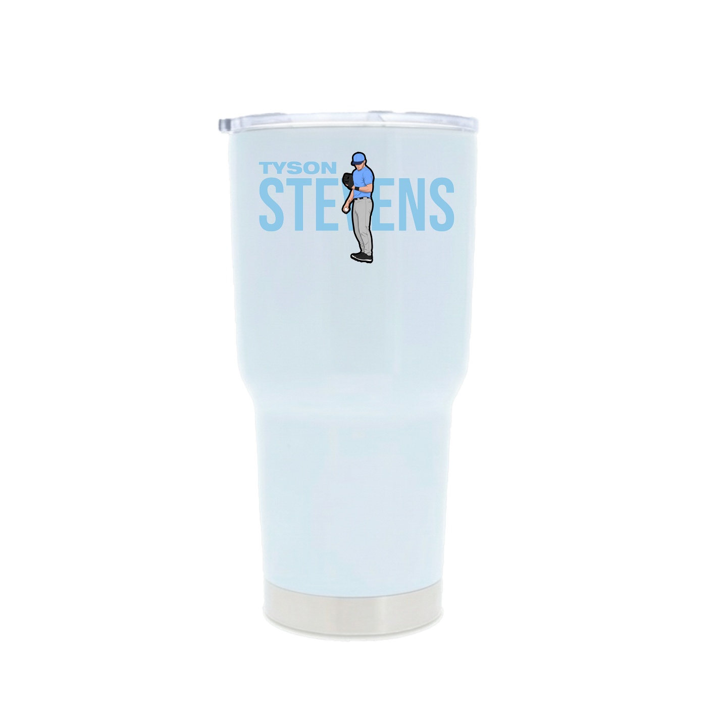 30oz Stainless Steel Tumbler — Player Name in White