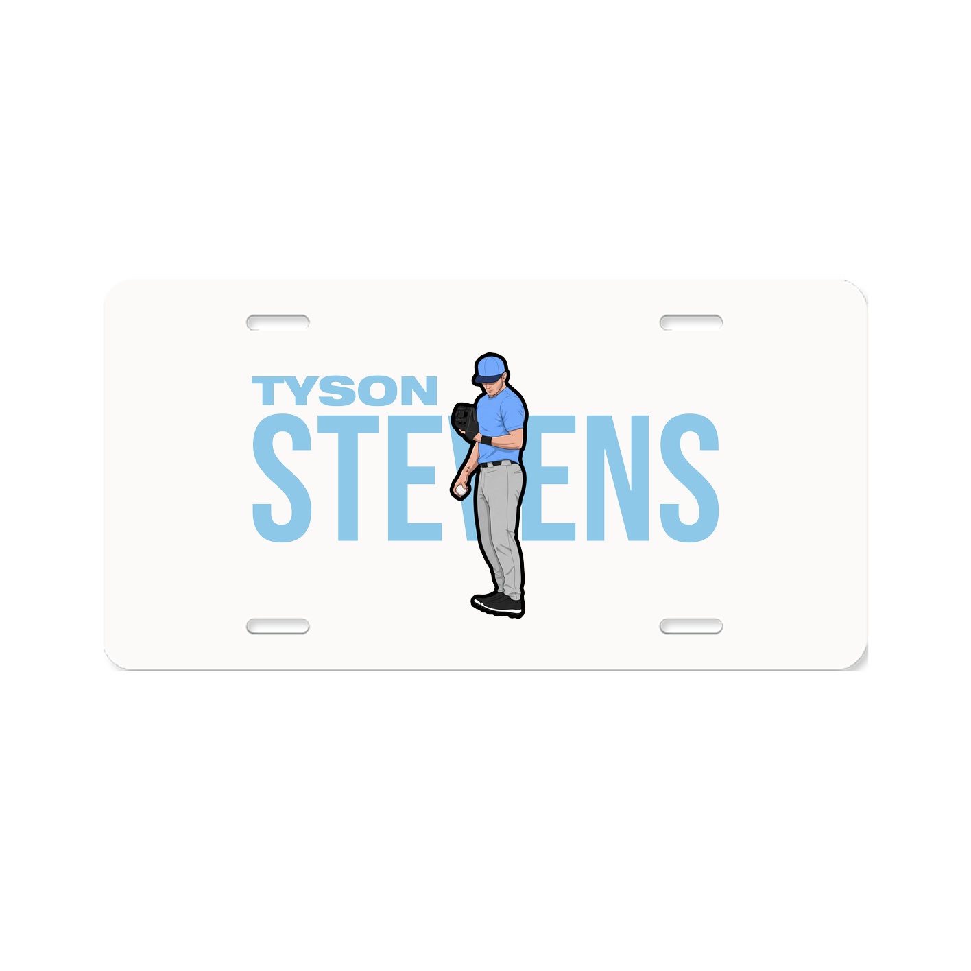 License Plate — Player Name in Classic