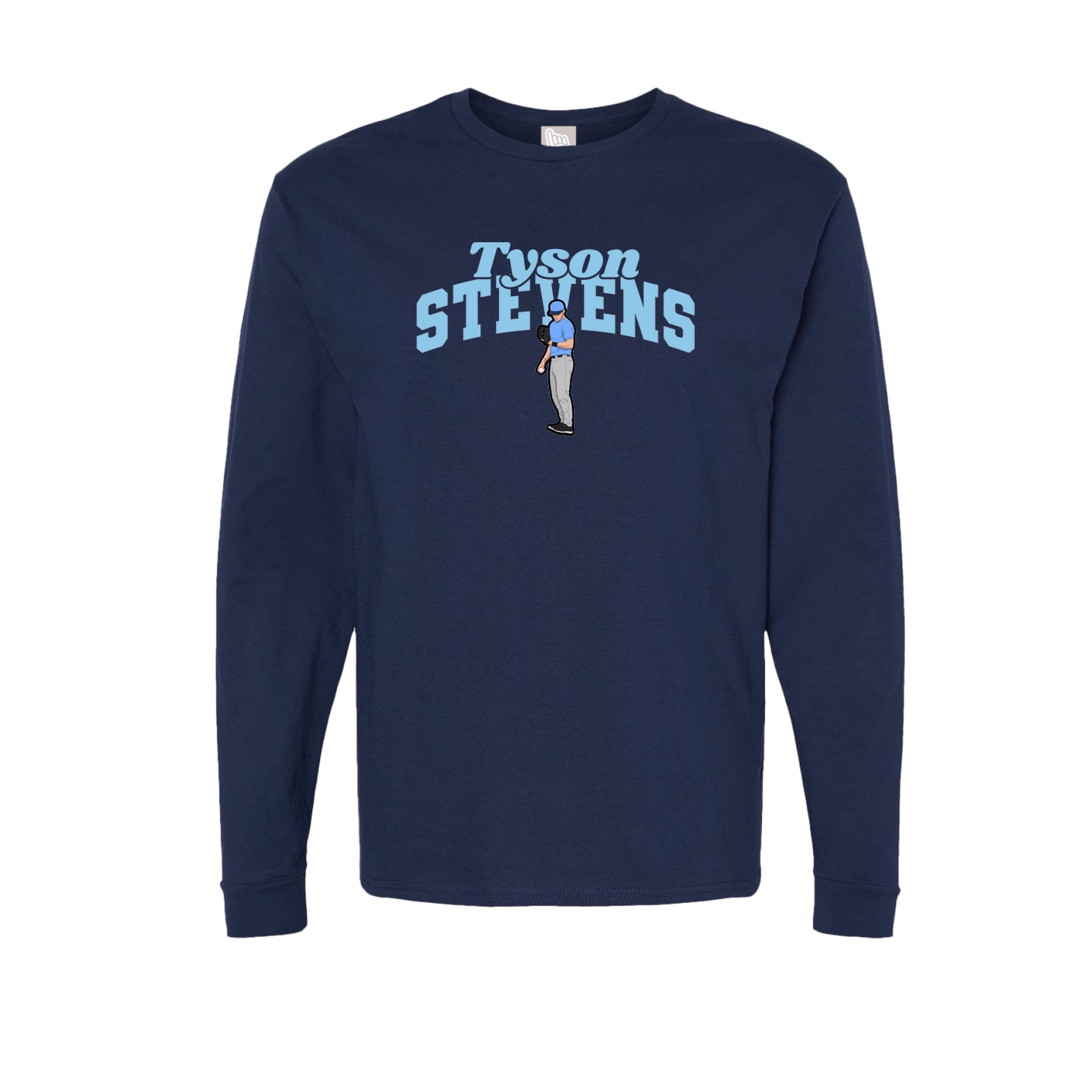 Long Sleeve Tee — Signature Arch in Navy