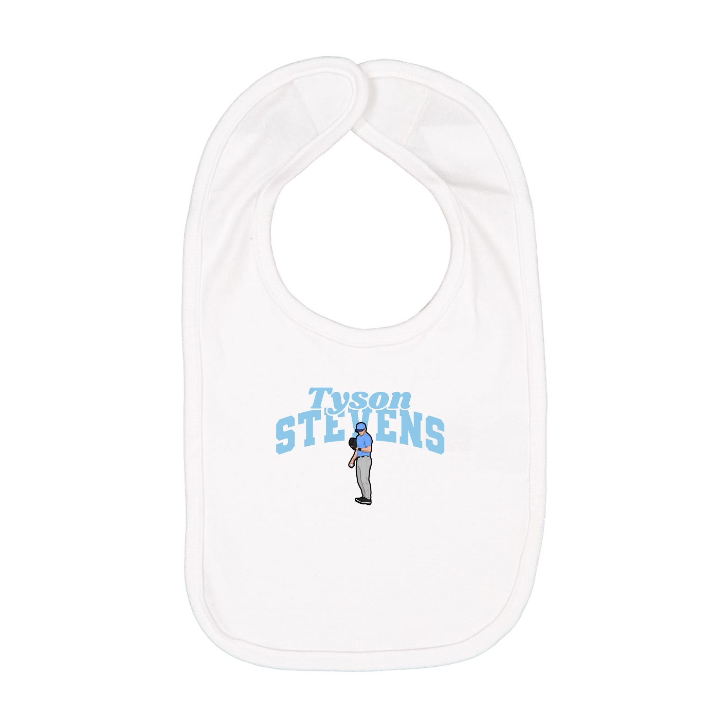 Infant Bib — Signature Arch in White