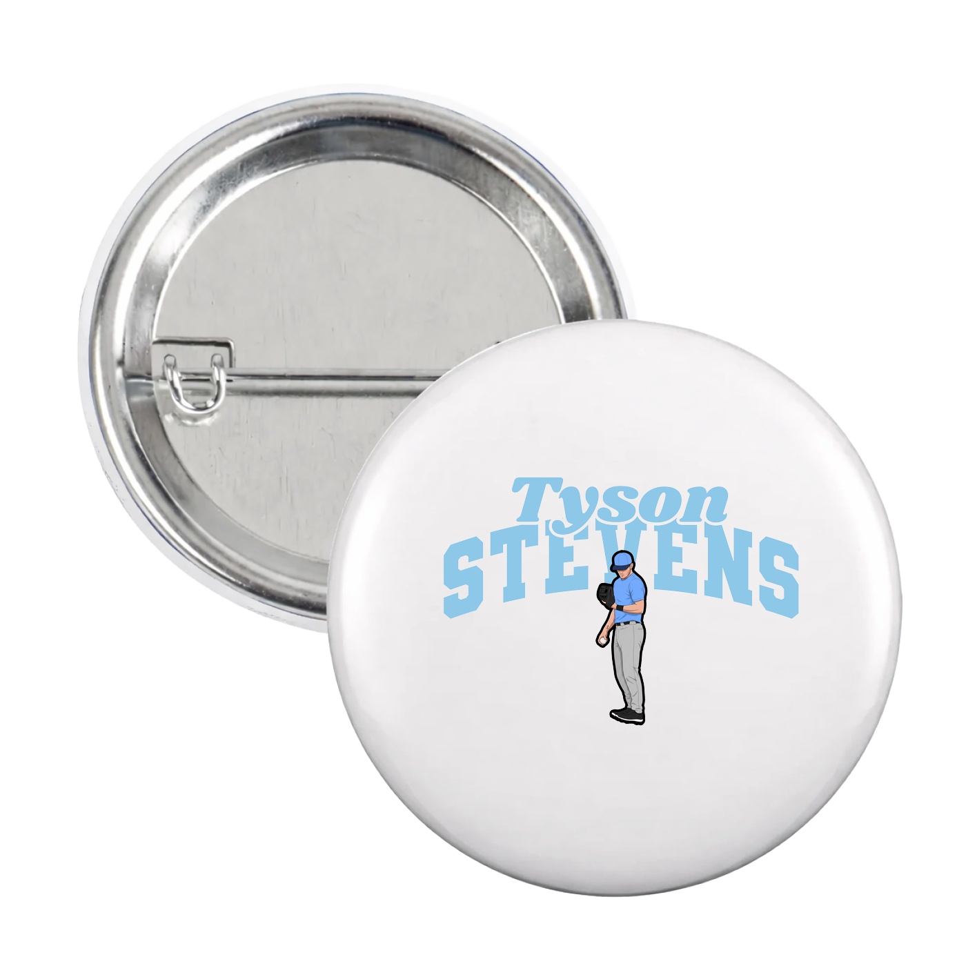 Game Day Button — Signature Arch in White