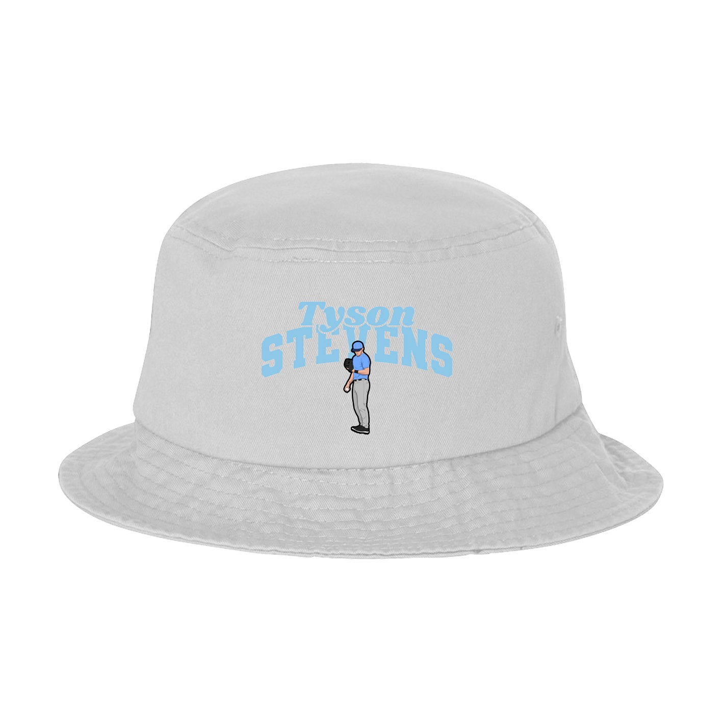 Bucket Cap — Signature Arch in White