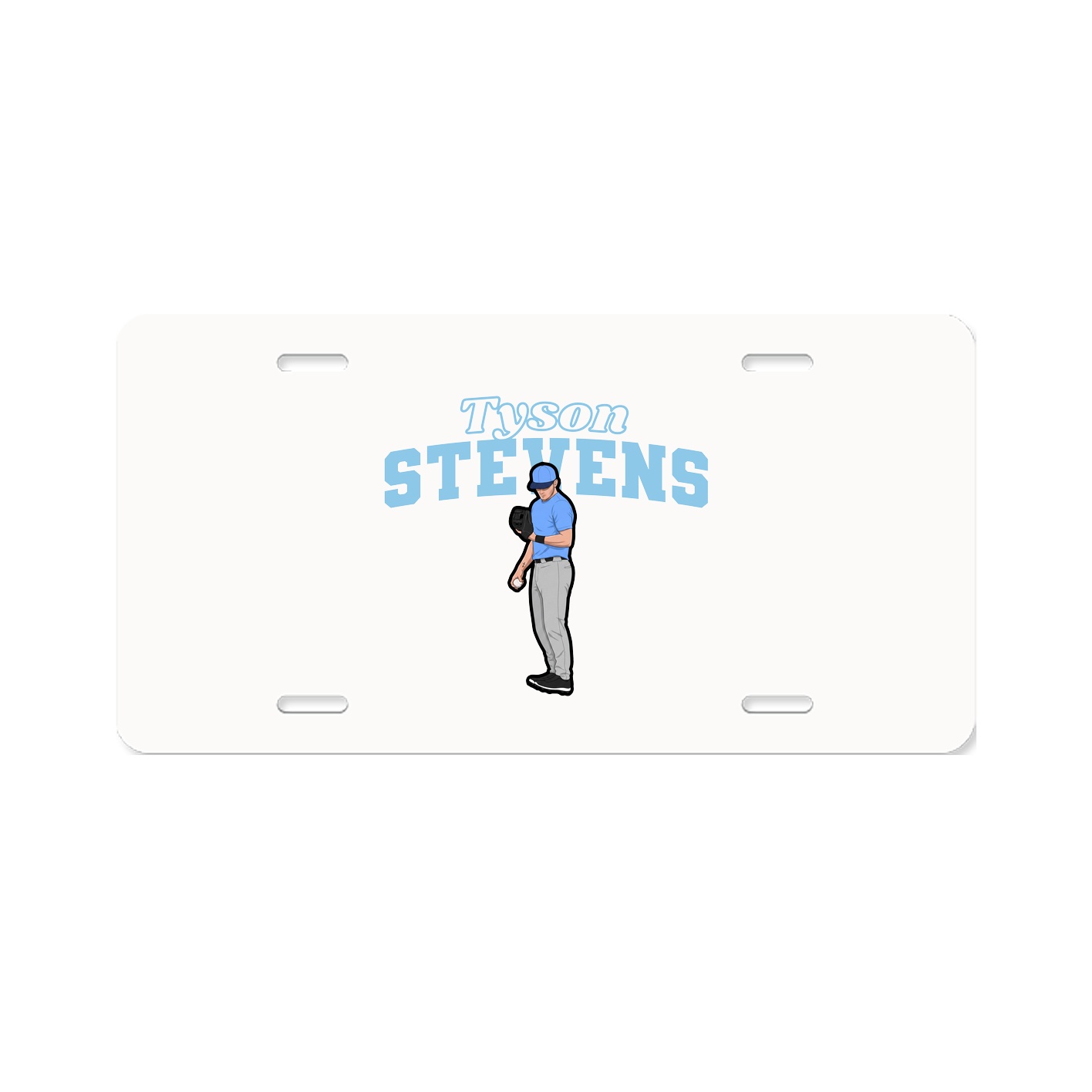 License Plate — Name Arch in Classic
