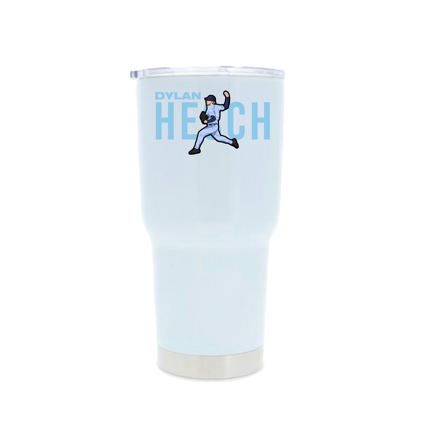 30oz Stainless Steel Tumbler — Player Name in White