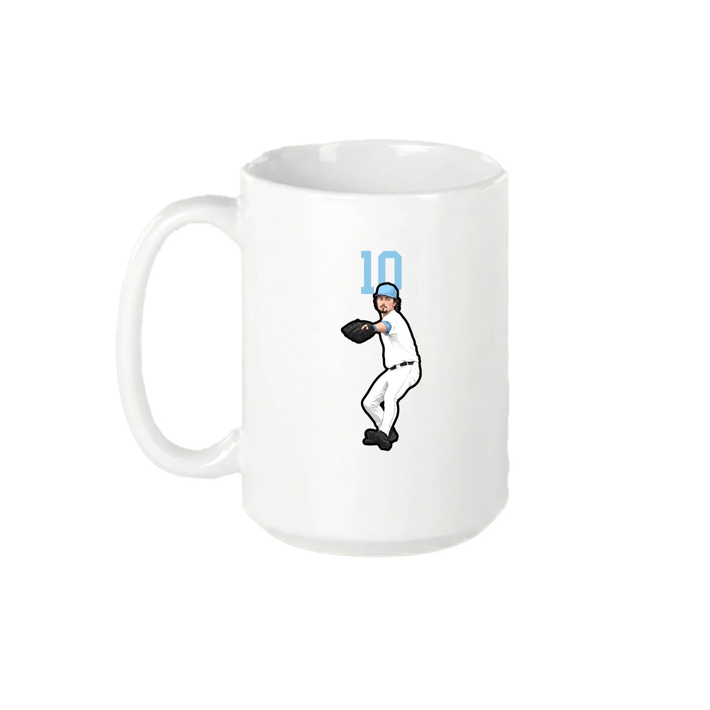 15oz Coffee Mug — Number Top in White