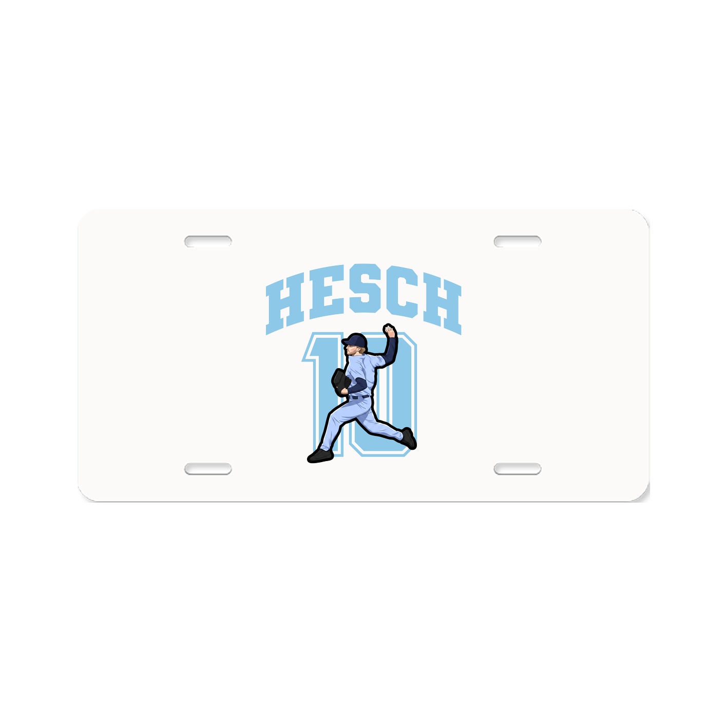 License Plate — Number in Classic