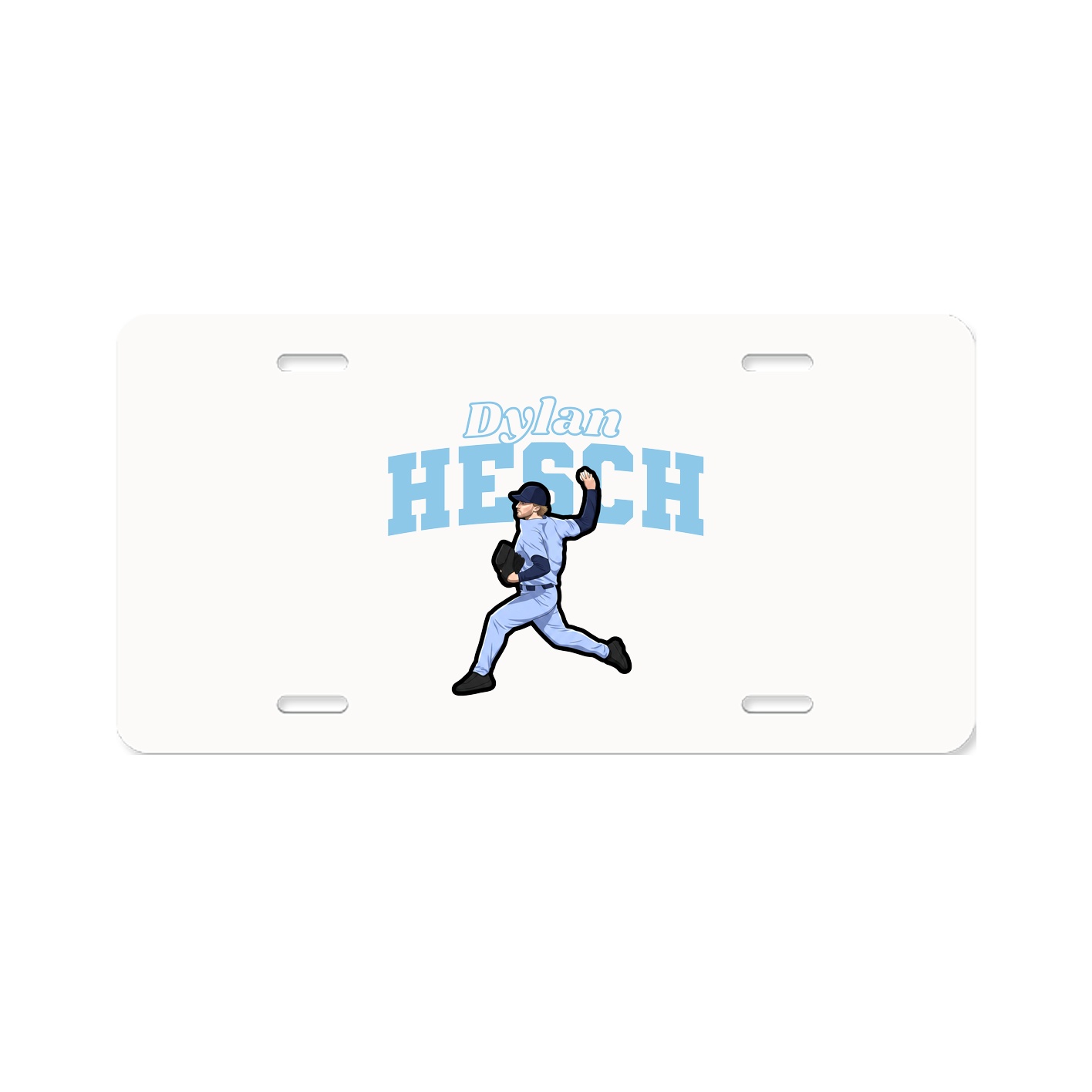 License Plate — Name Arch in Classic
