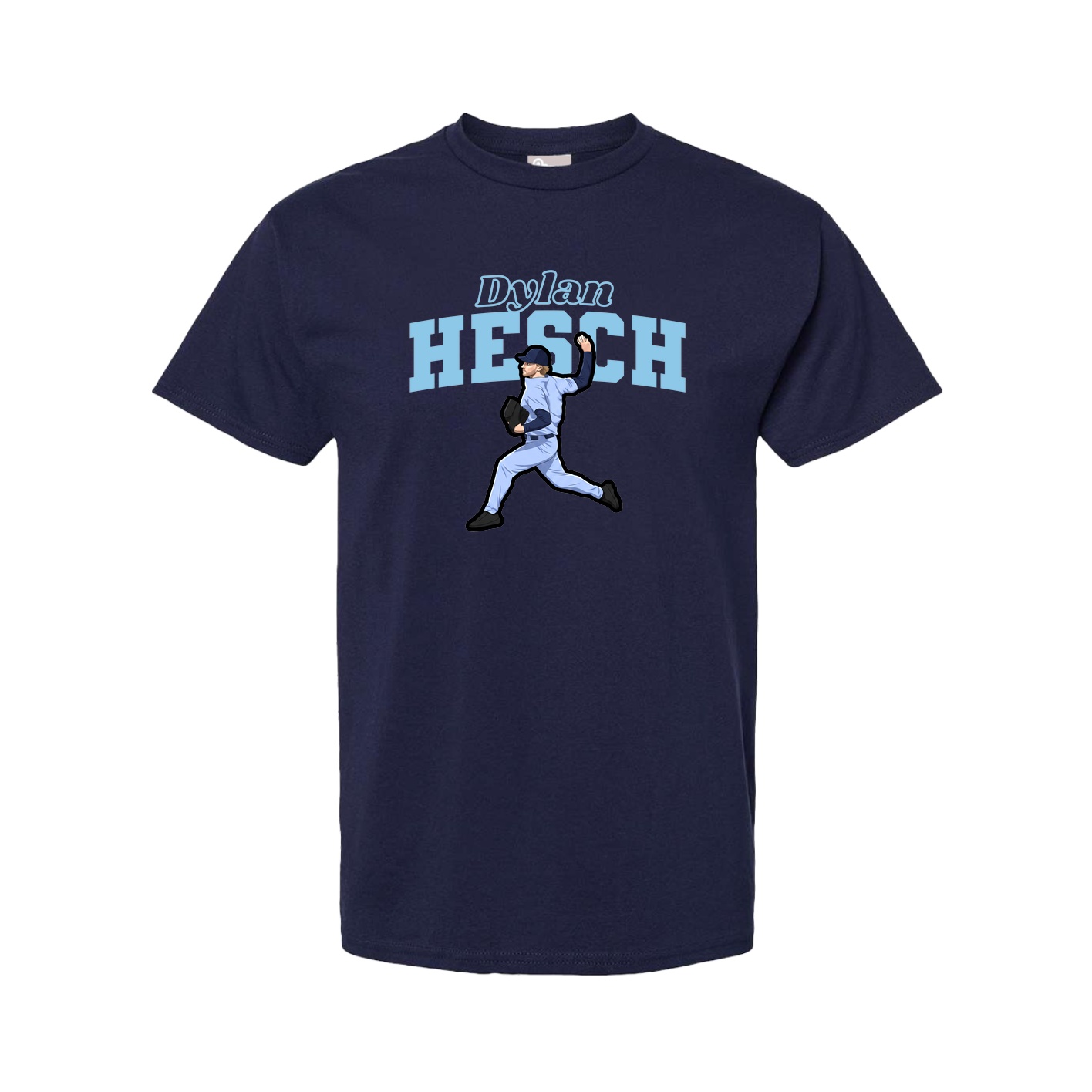 Youth Tee — Name Arch in Navy