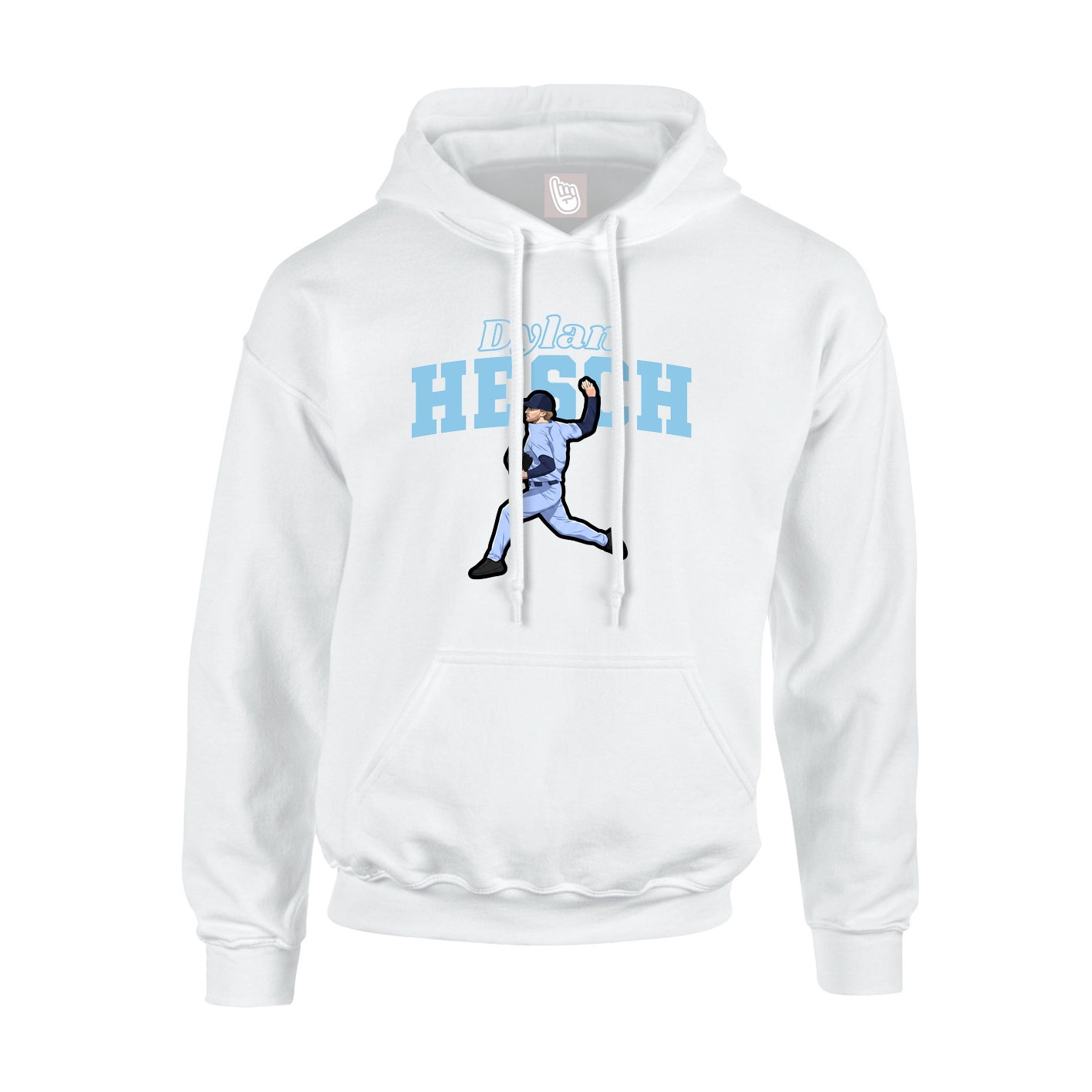 Hoodie — Name Arch in White