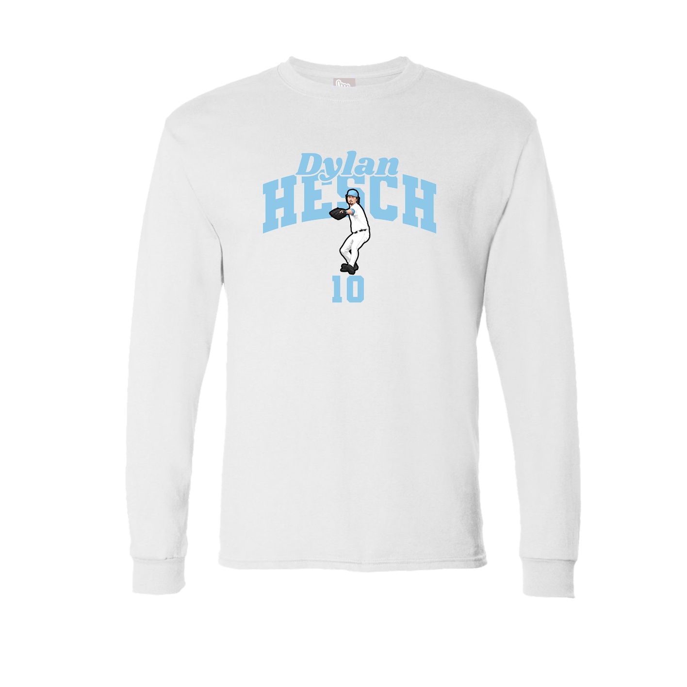 Long Sleeve Tee — Signature Arch in White