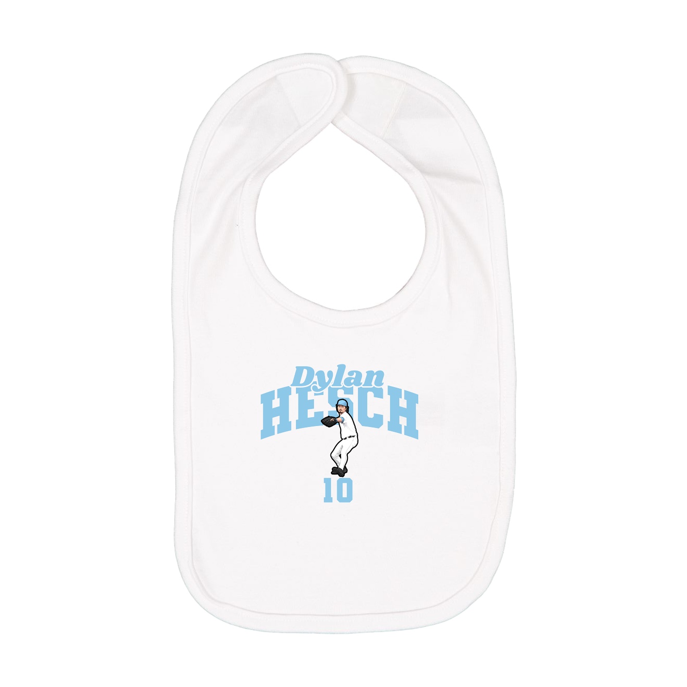 Infant Bib — Signature Arch in White