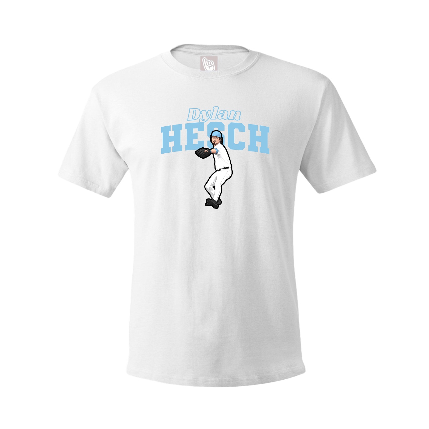 Youth Tee — Name Arch in White