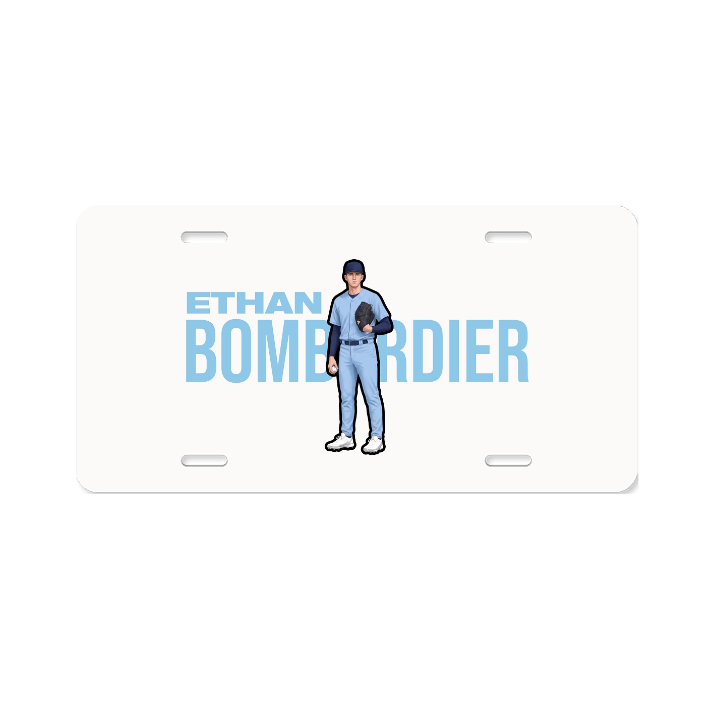License Plate — Player Name in Classic