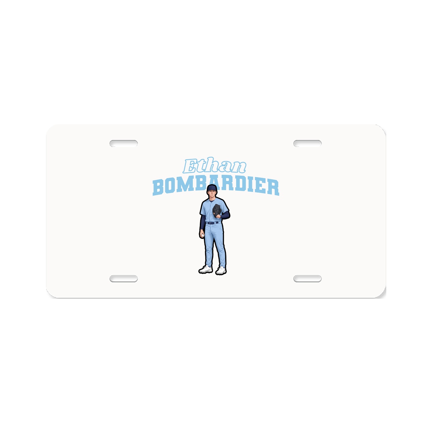 License Plate — Name Arch in Classic