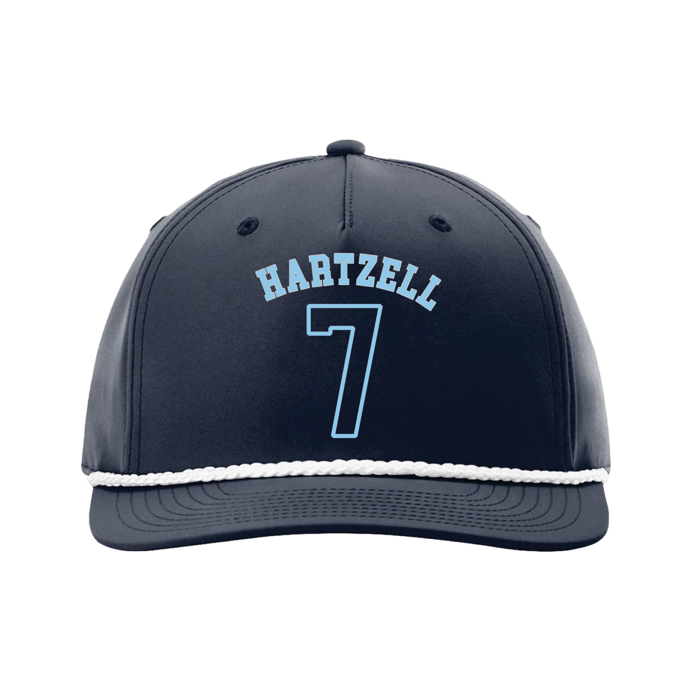 Five-Panel Classic Rope Cap — Shirsey Arch in Navy