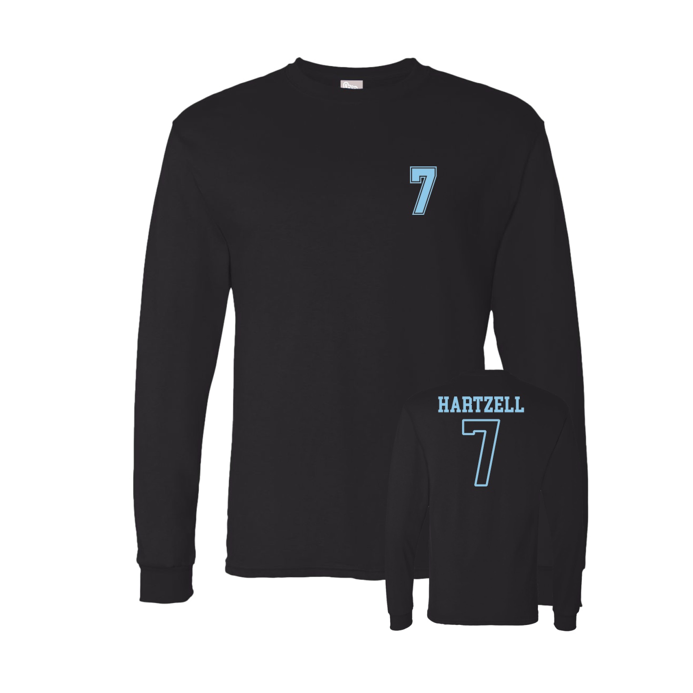 Long Sleeve Tee — Chest Back in Black