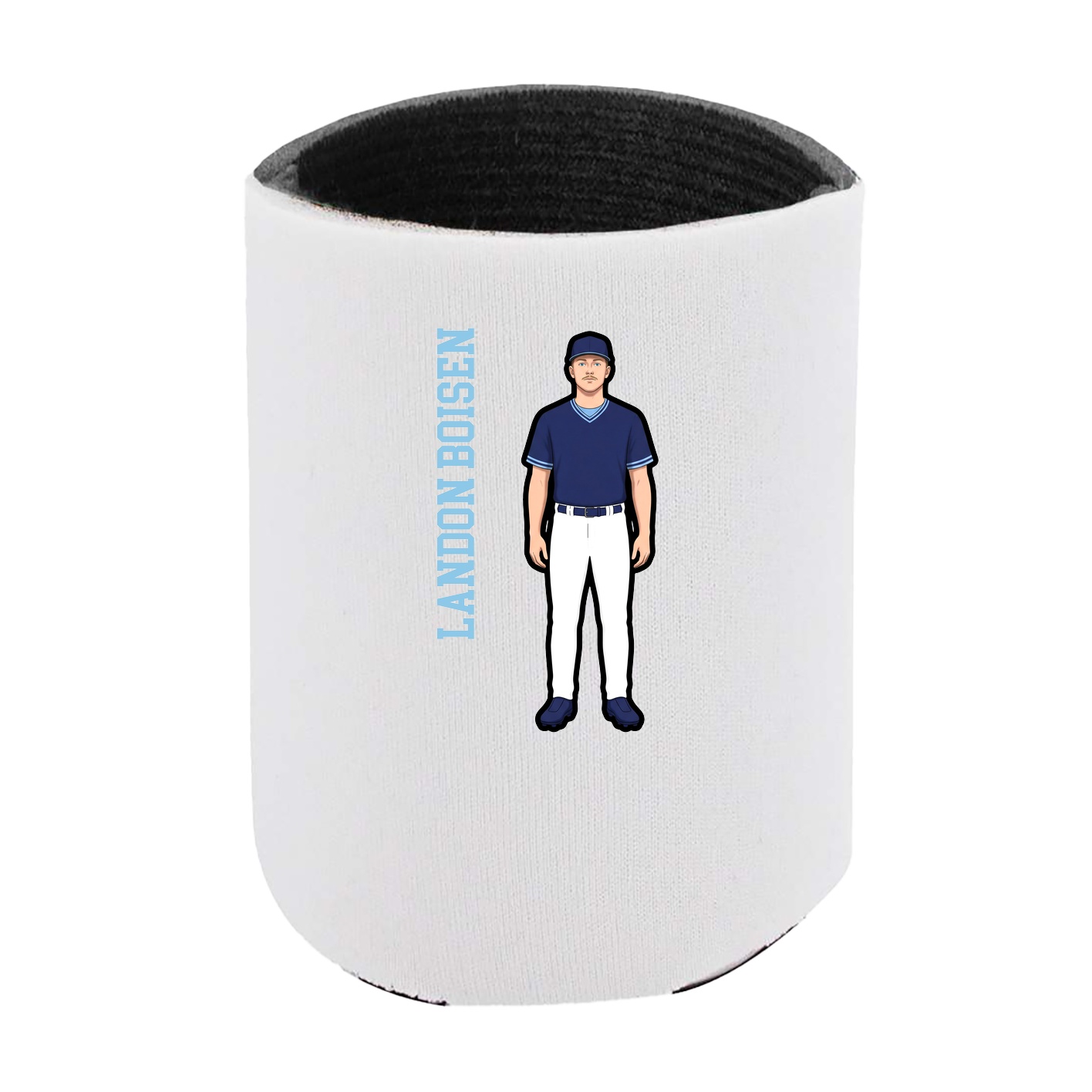 Can Holder — Name Vertical in White
