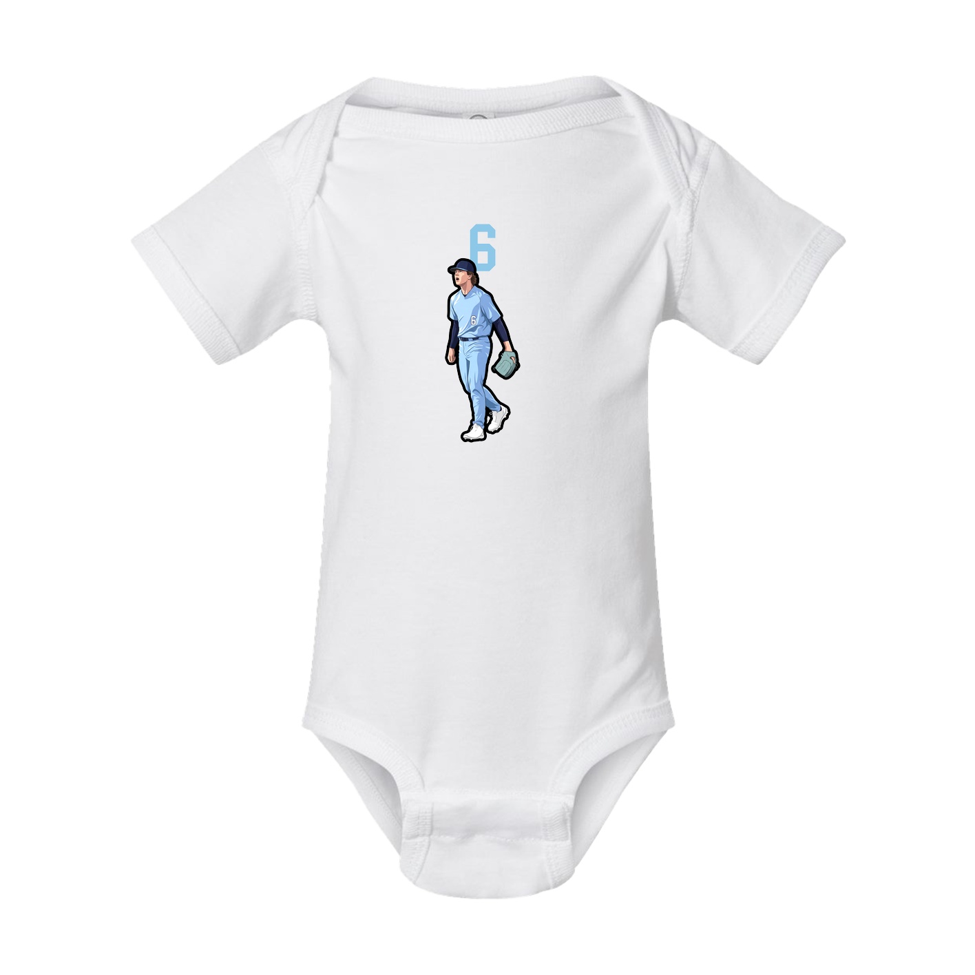 Baby Onesie — Number Top in White