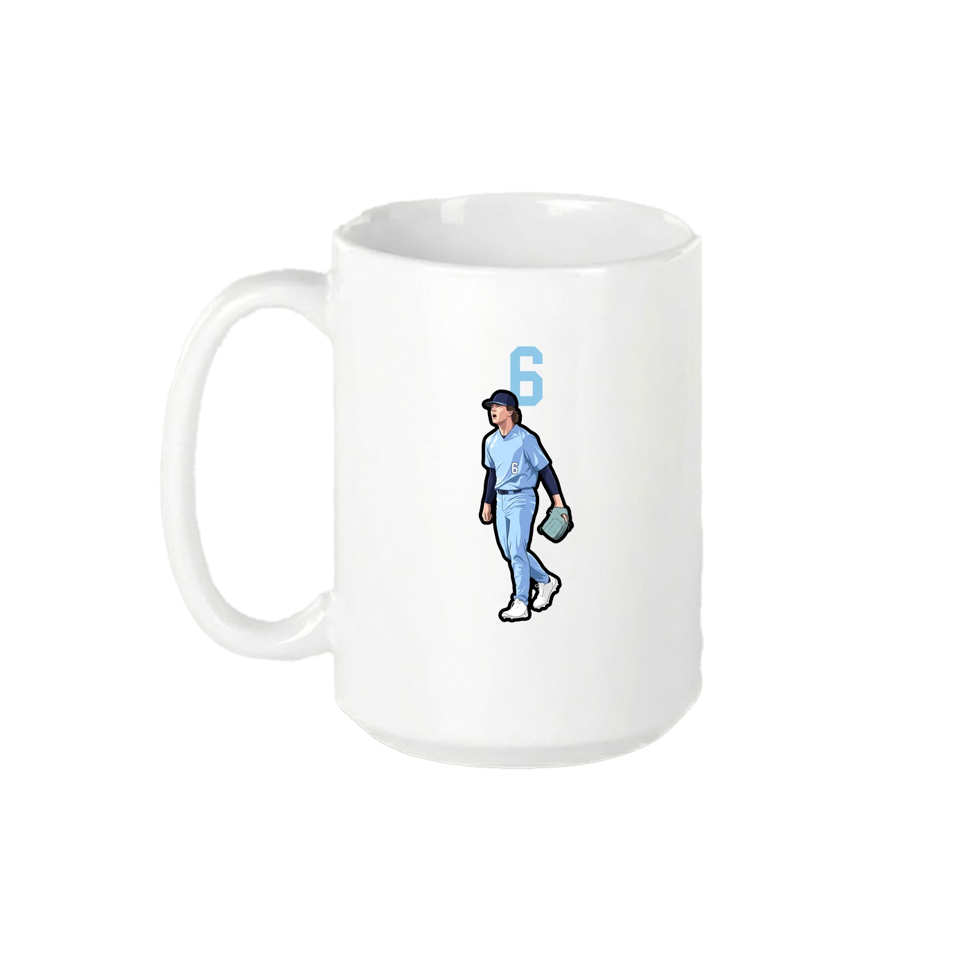 15oz Coffee Mug — Number Top in White