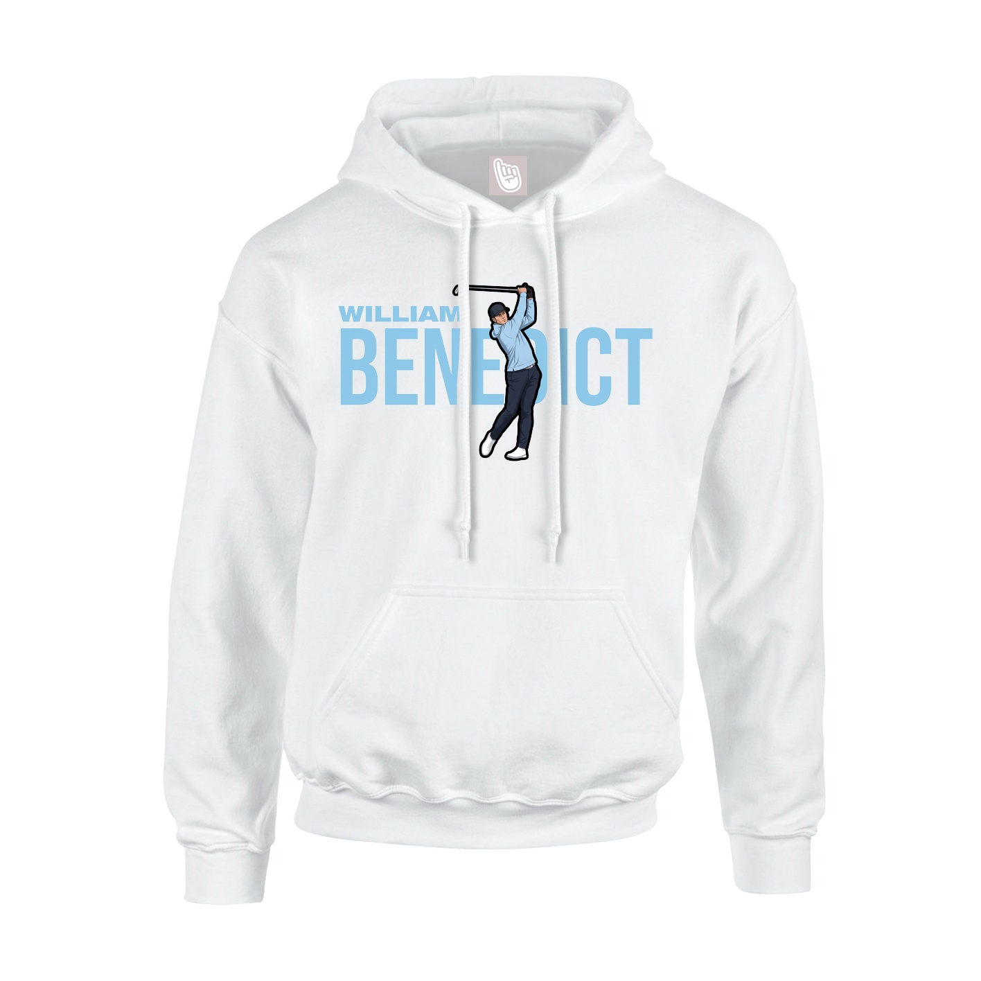 Youth Hoodie — Player Name in White