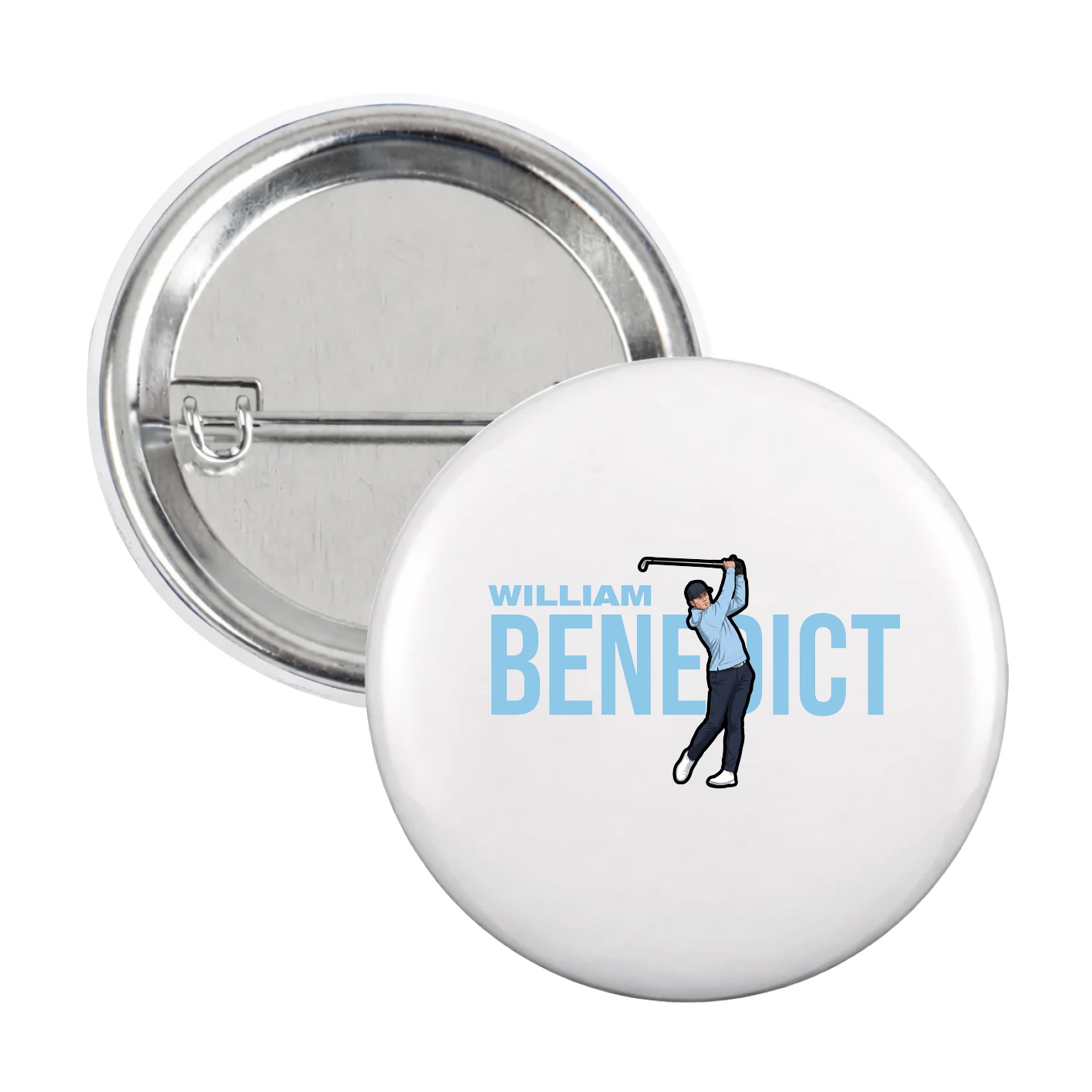 Game Day Button — Player Name in White