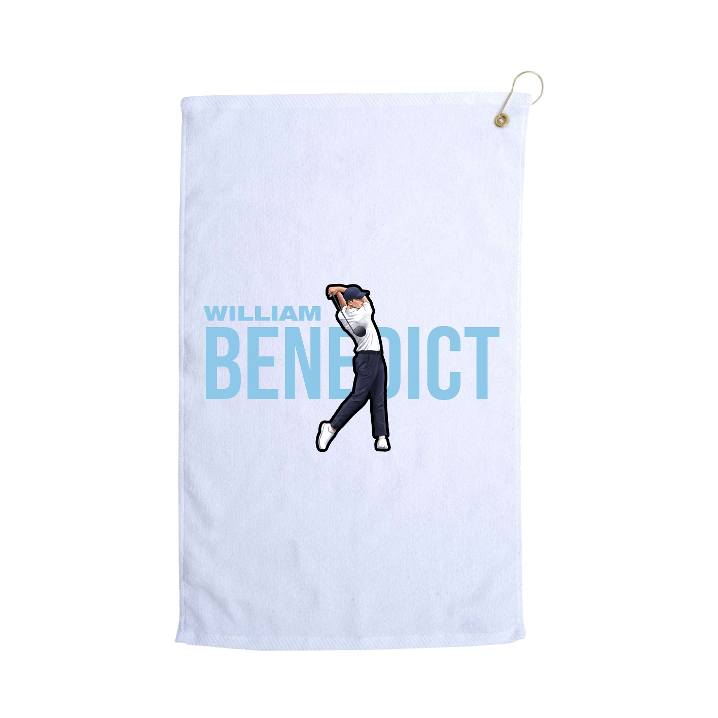 Golf Towel — Player Name in White