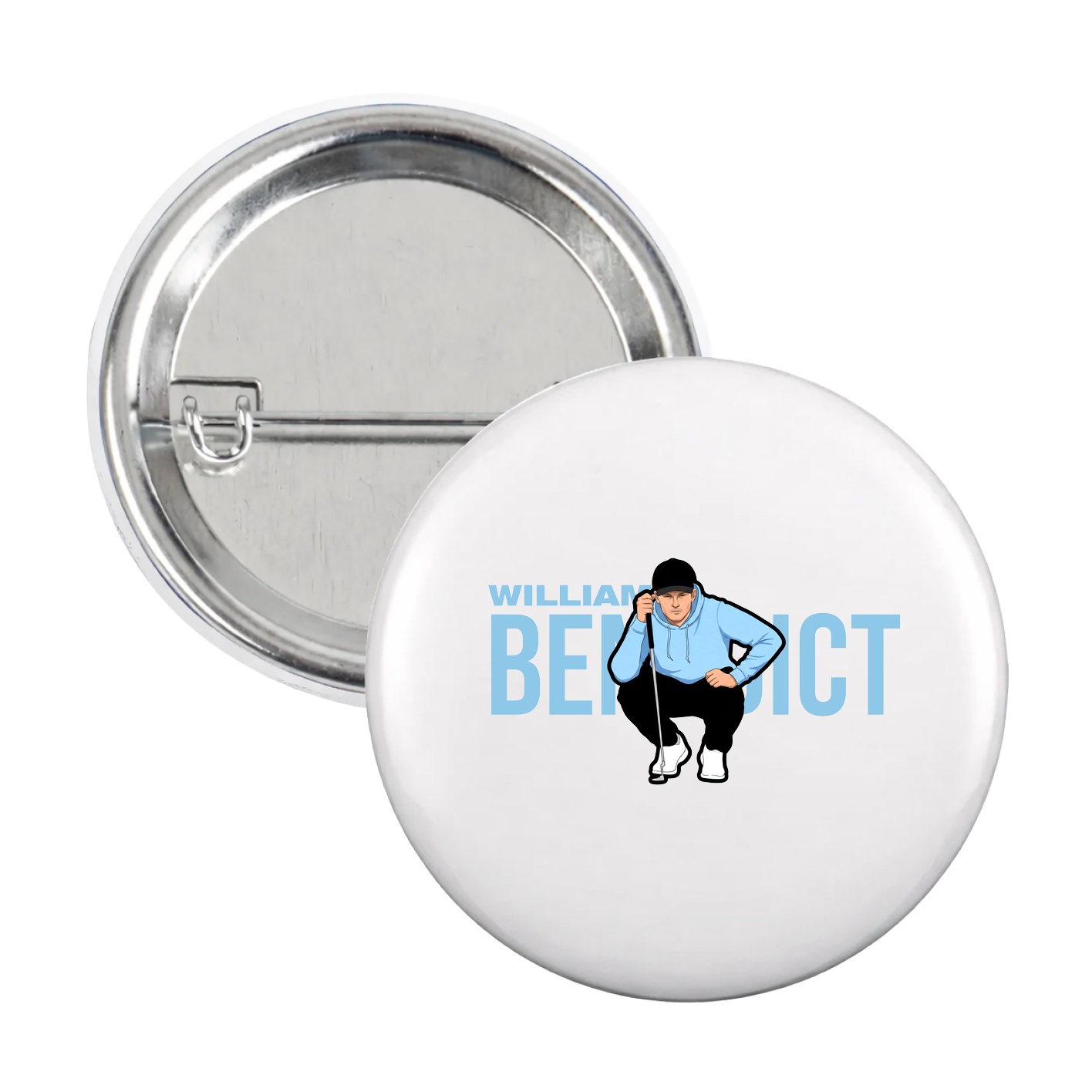 Game Day Button — Player Name in White