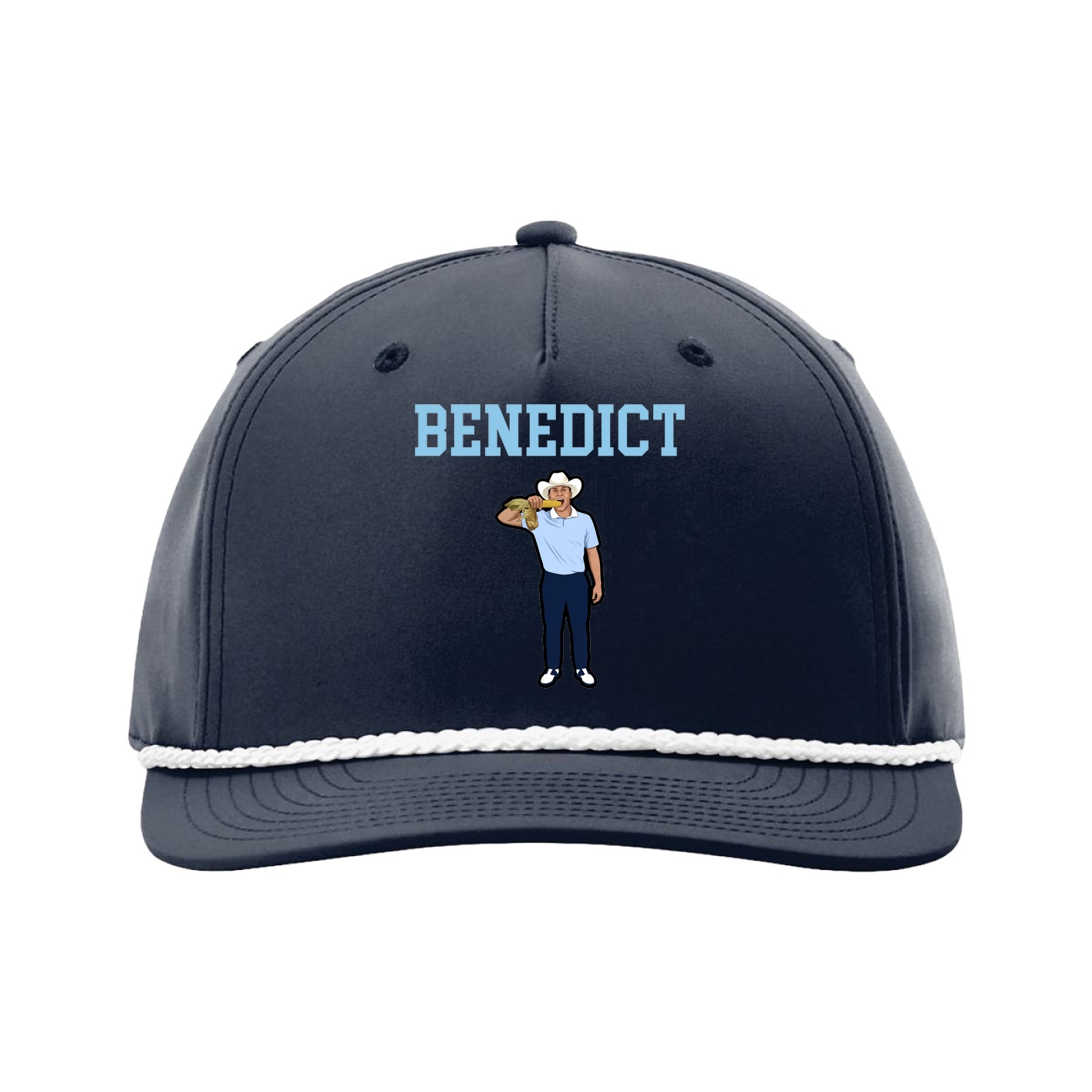 Five-Panel Classic Rope Cap — Shirsey in Navy