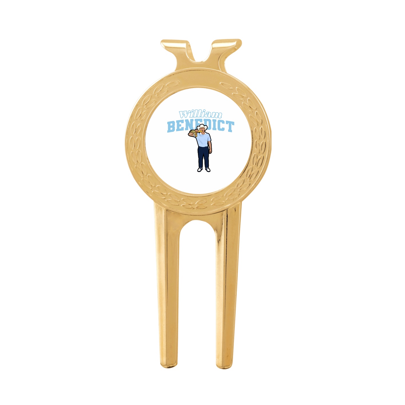 Divot Tool with Ball Marker — Name Arch in Classic