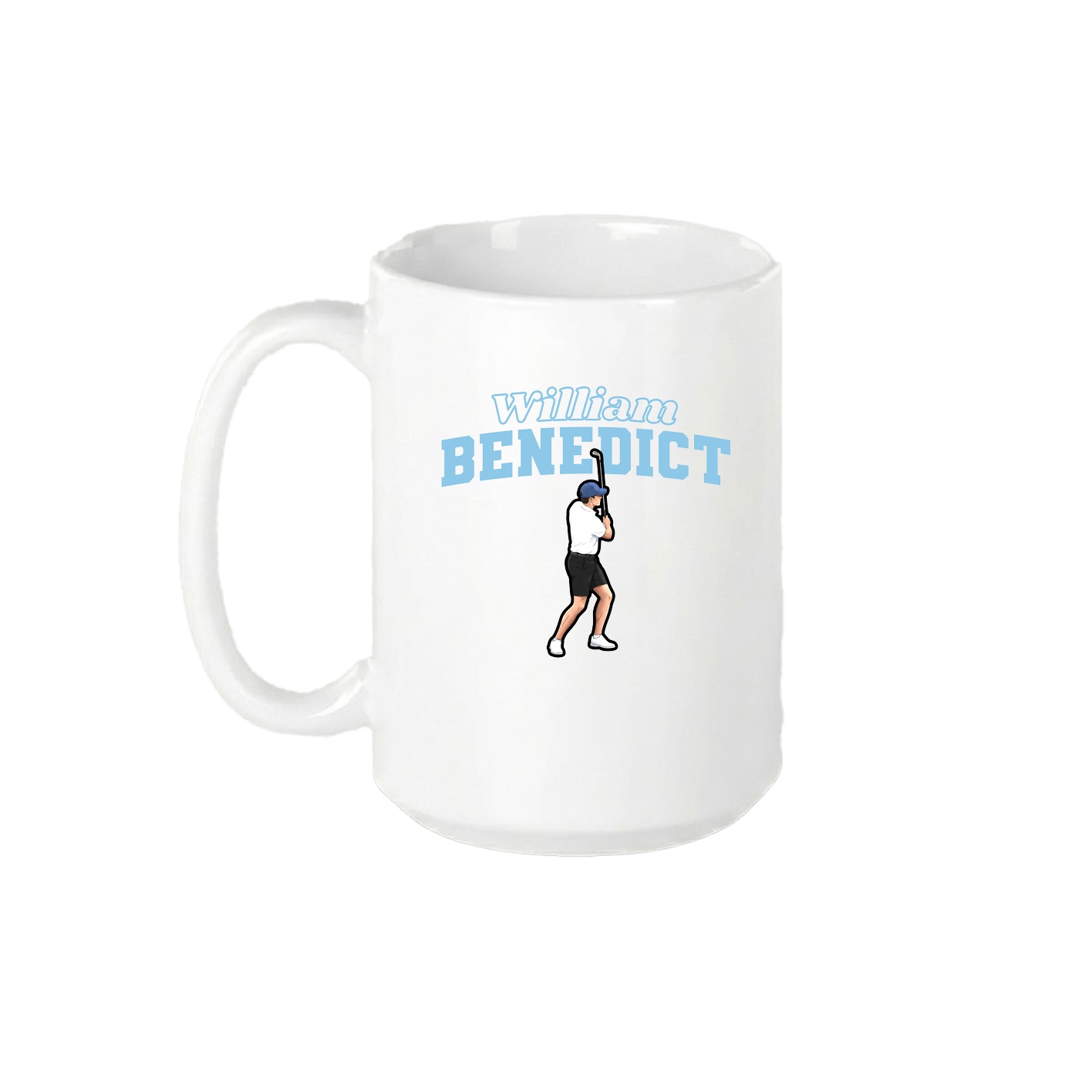 15oz Coffee Mug — Name Arch in White