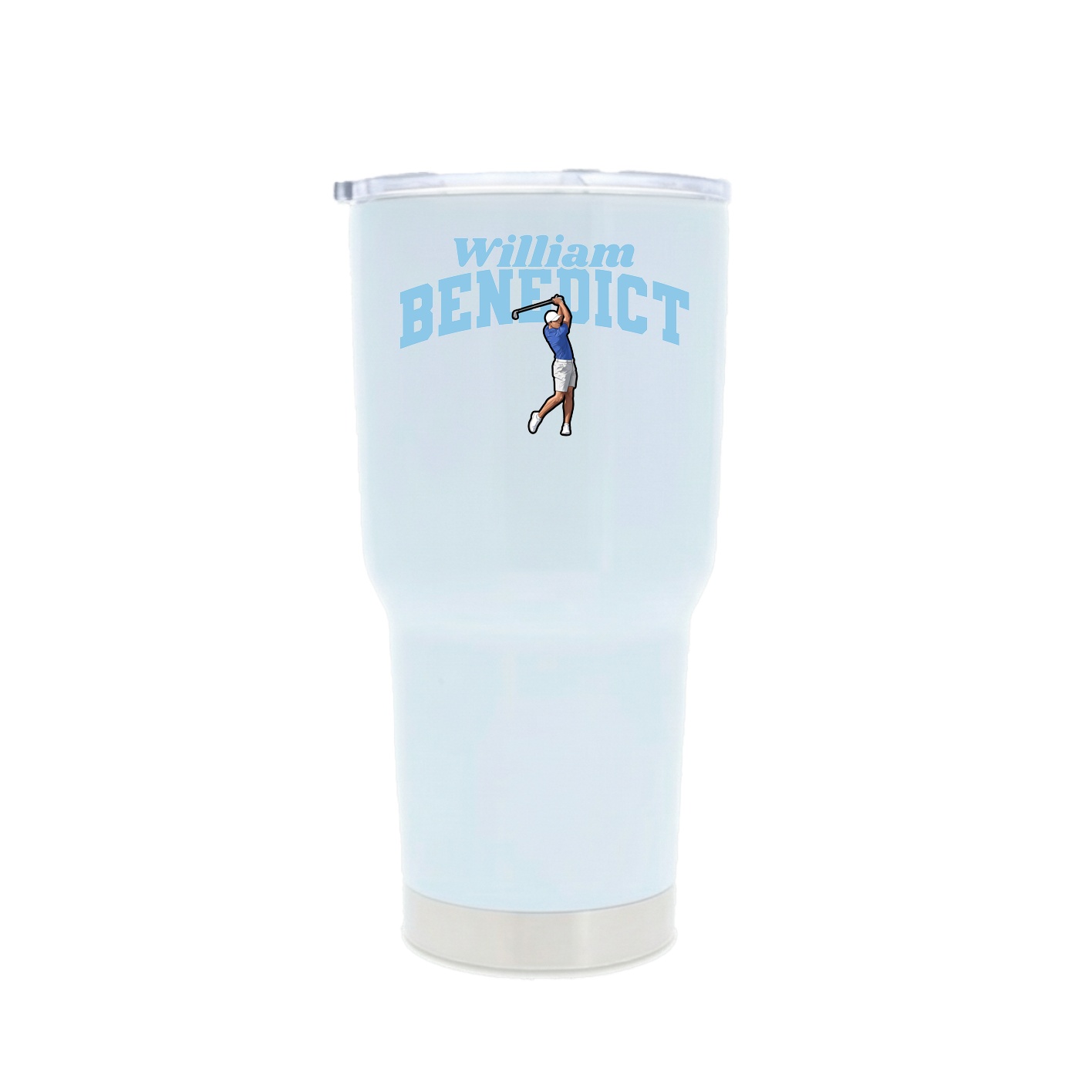 30oz Stainless Steel Tumbler — Signature Arch in White