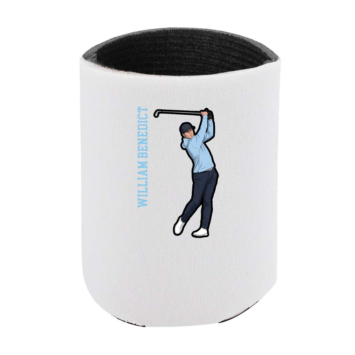Can Holder — Name Vertical in White